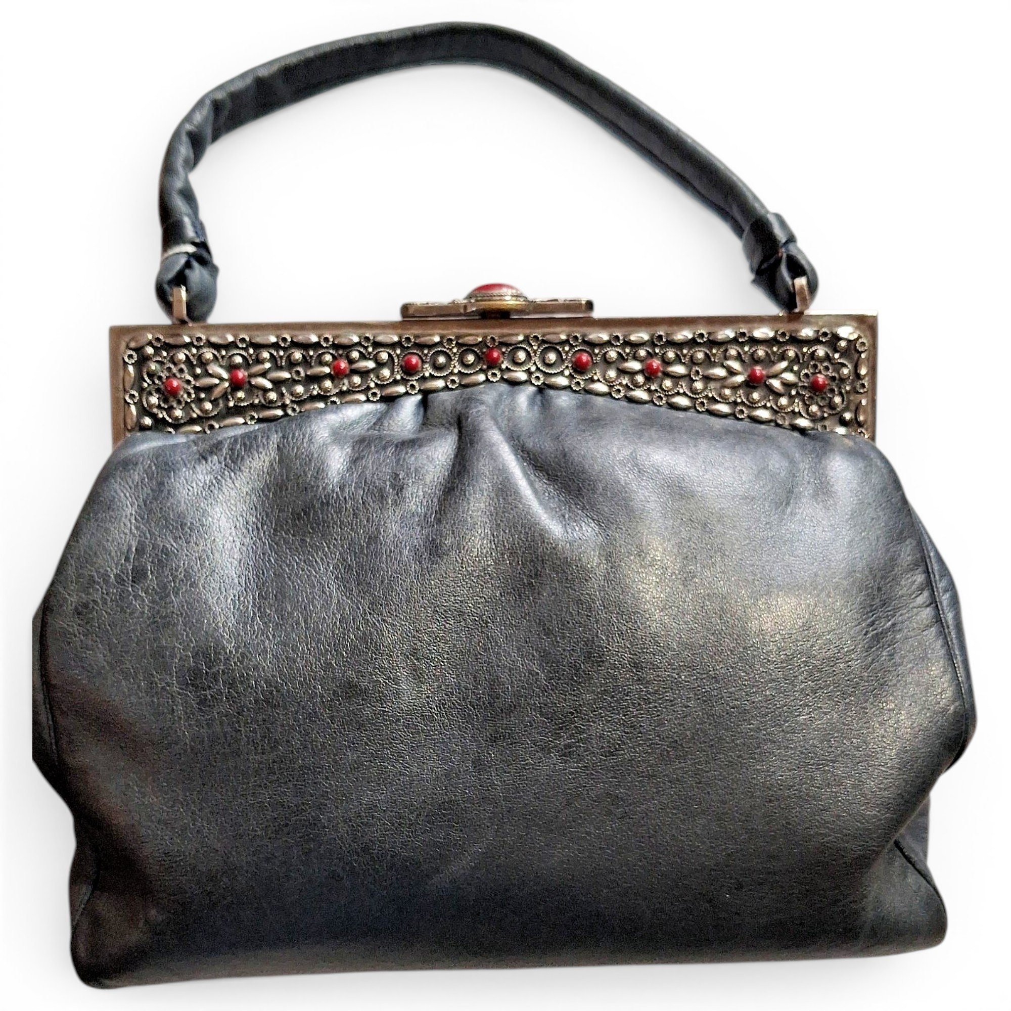Leather handbag