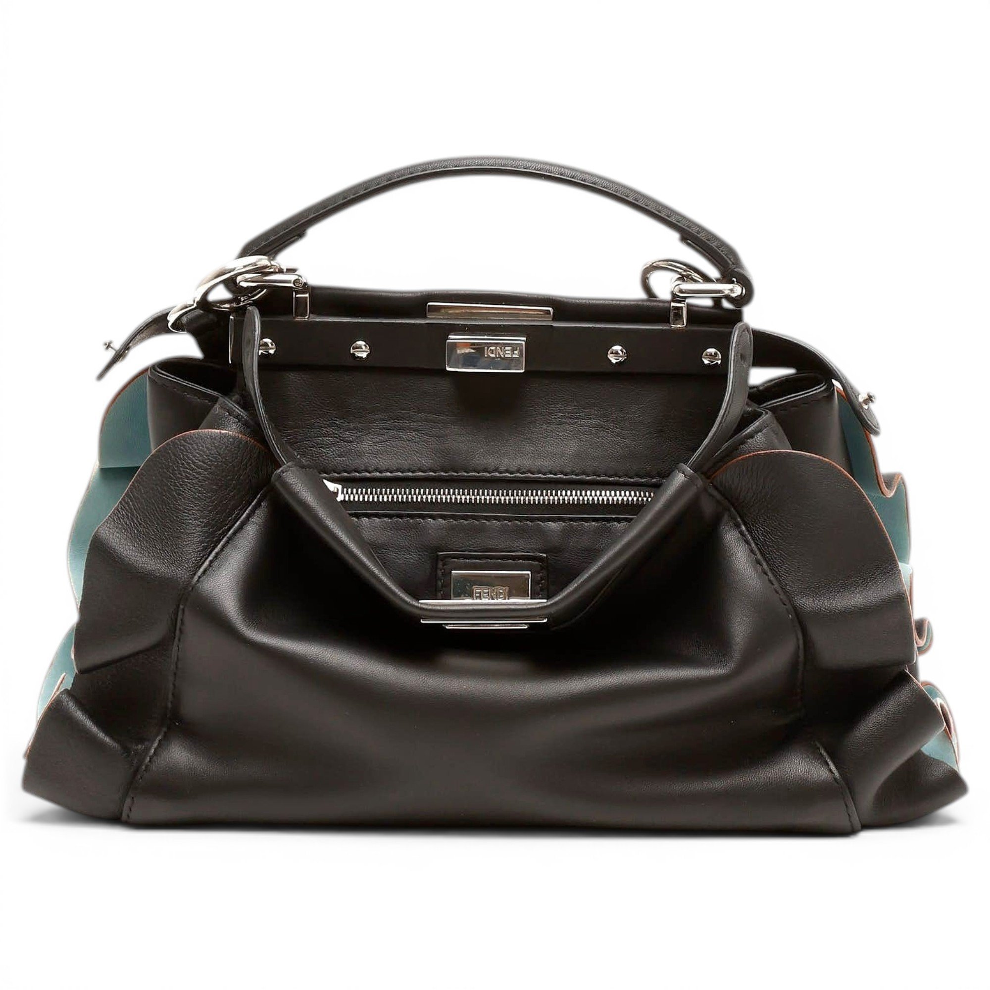 Peekaboo leather handbag