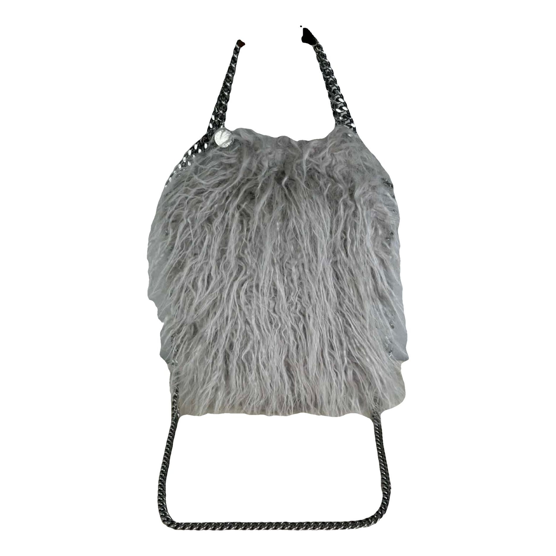 Faux fur handbag