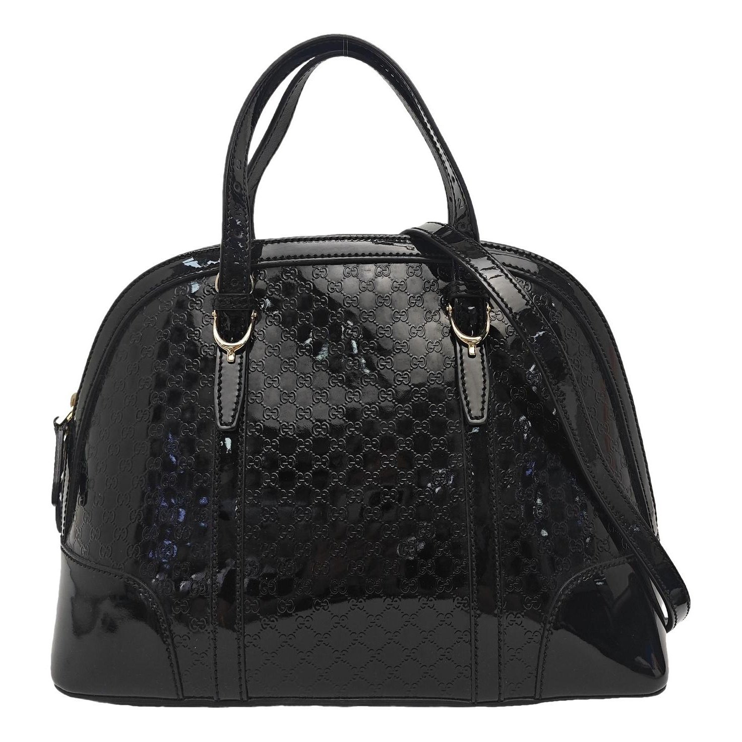 Patent leather handbag