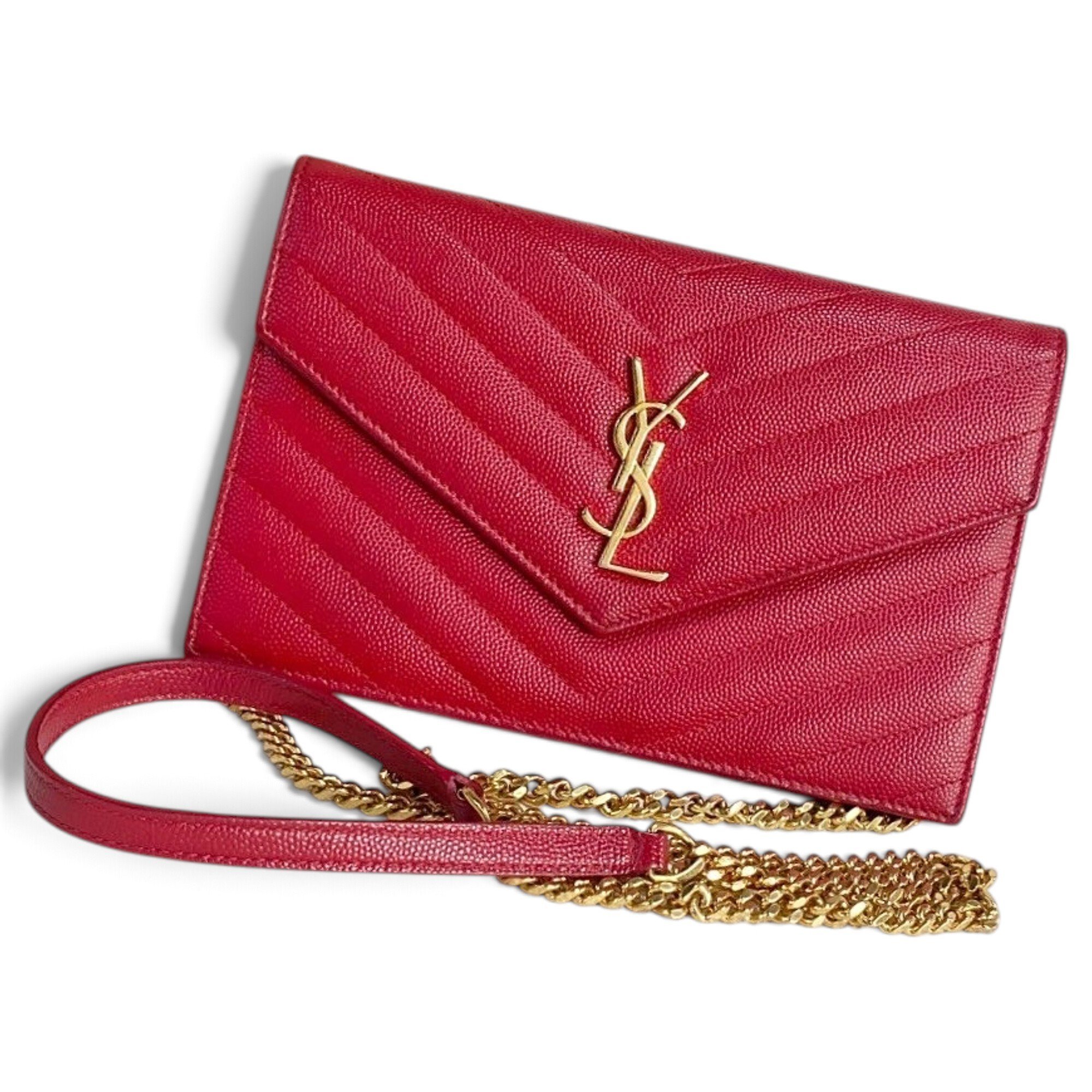 Portefeuille enveloppe leather handbag