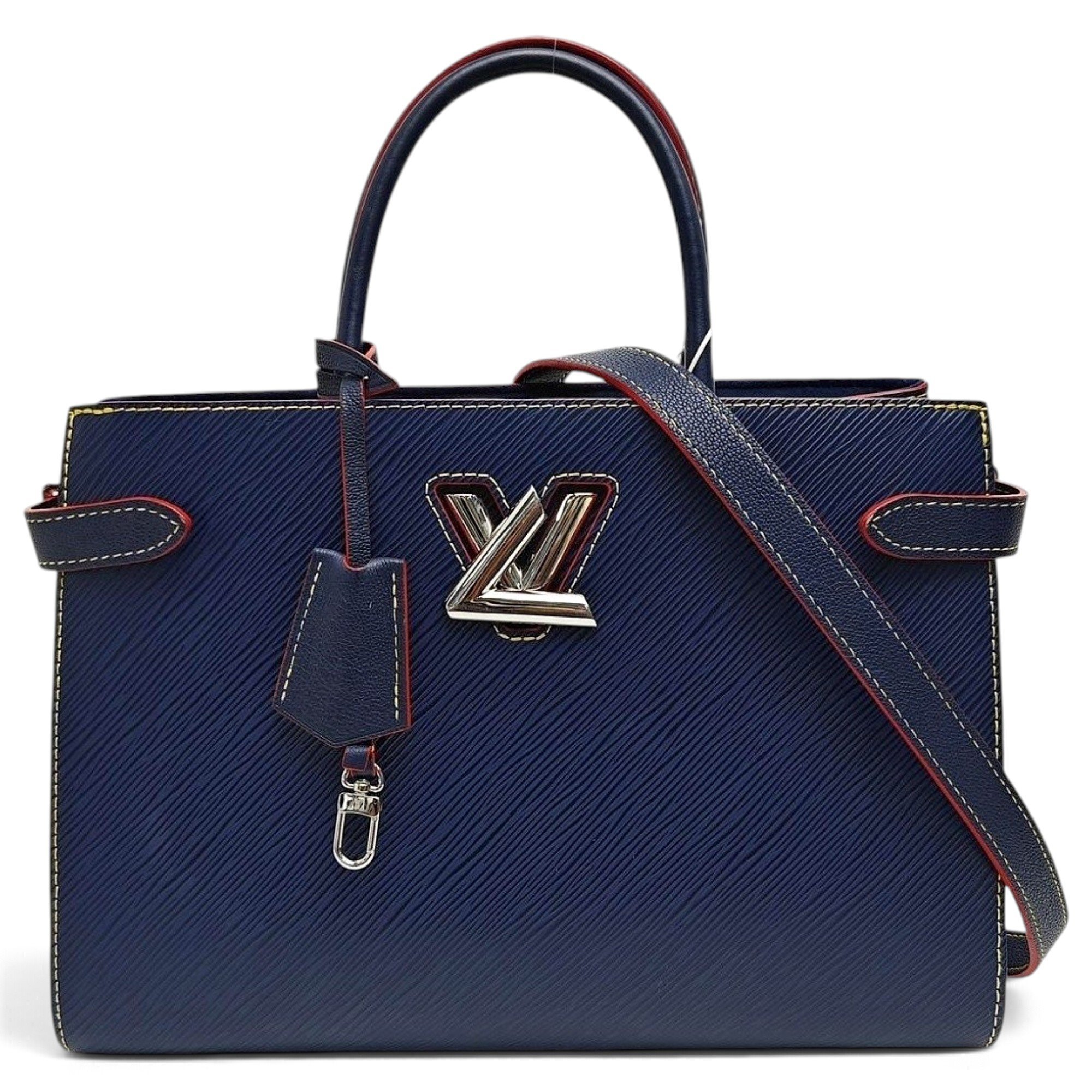 Twist leather handbag