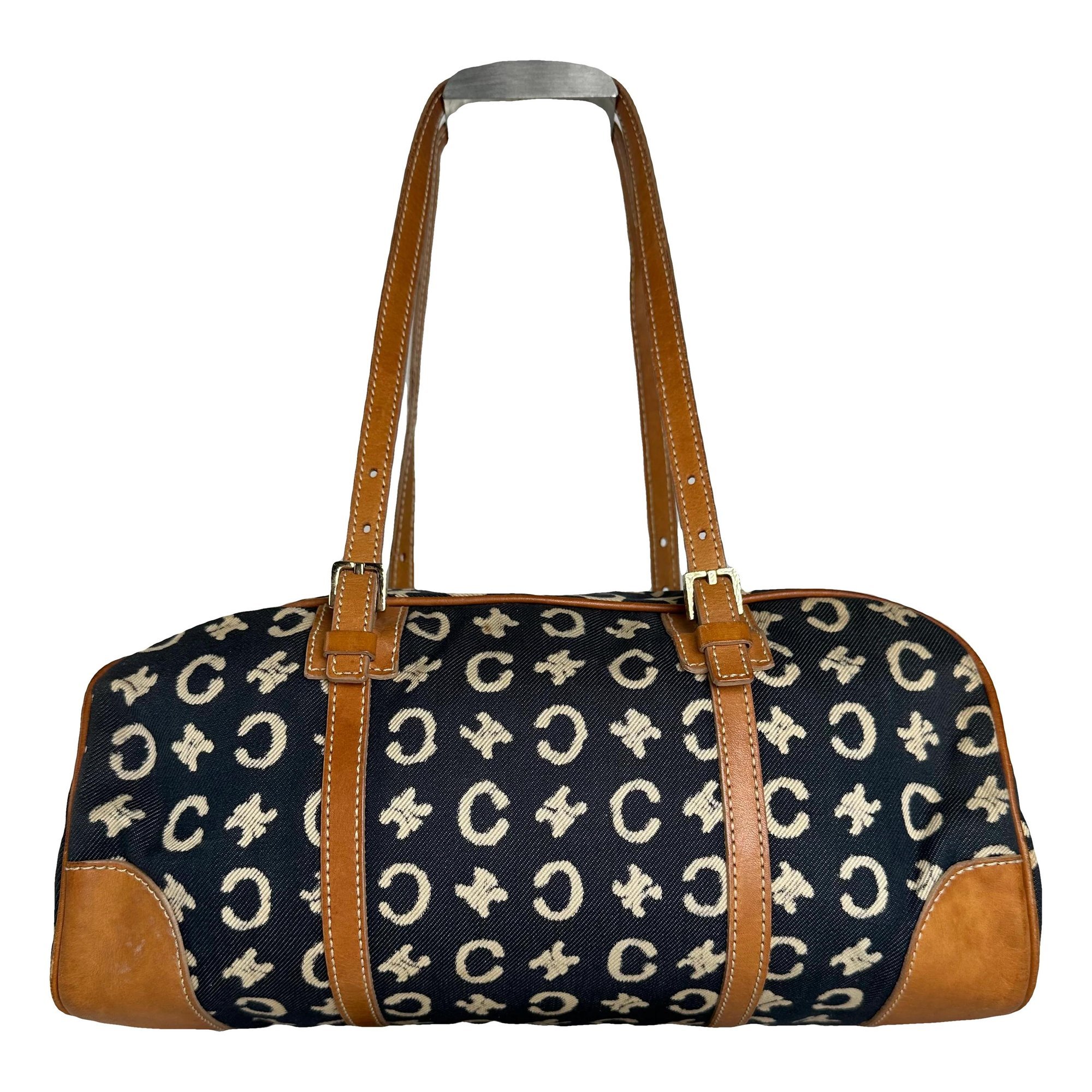 Classic leather bowling bag