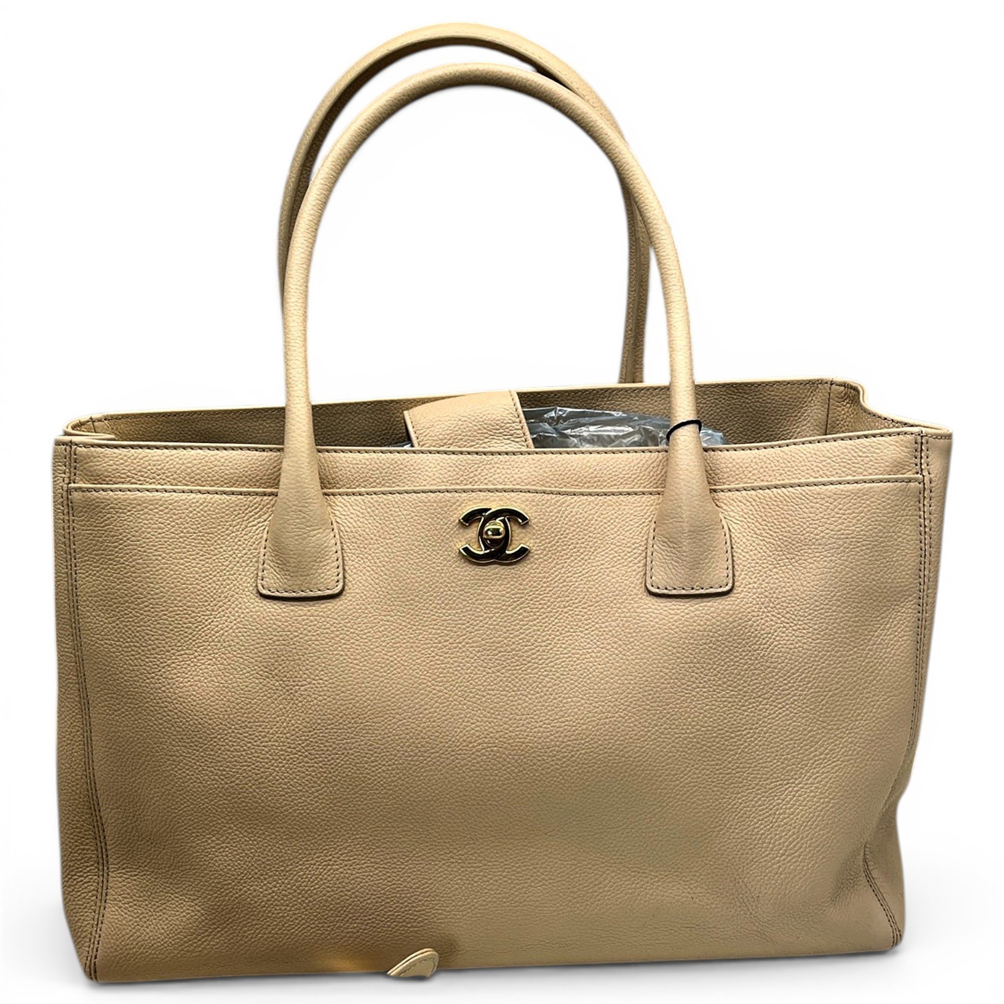 Executive leather tote
