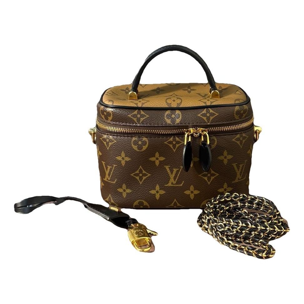 Vanity leather handbag