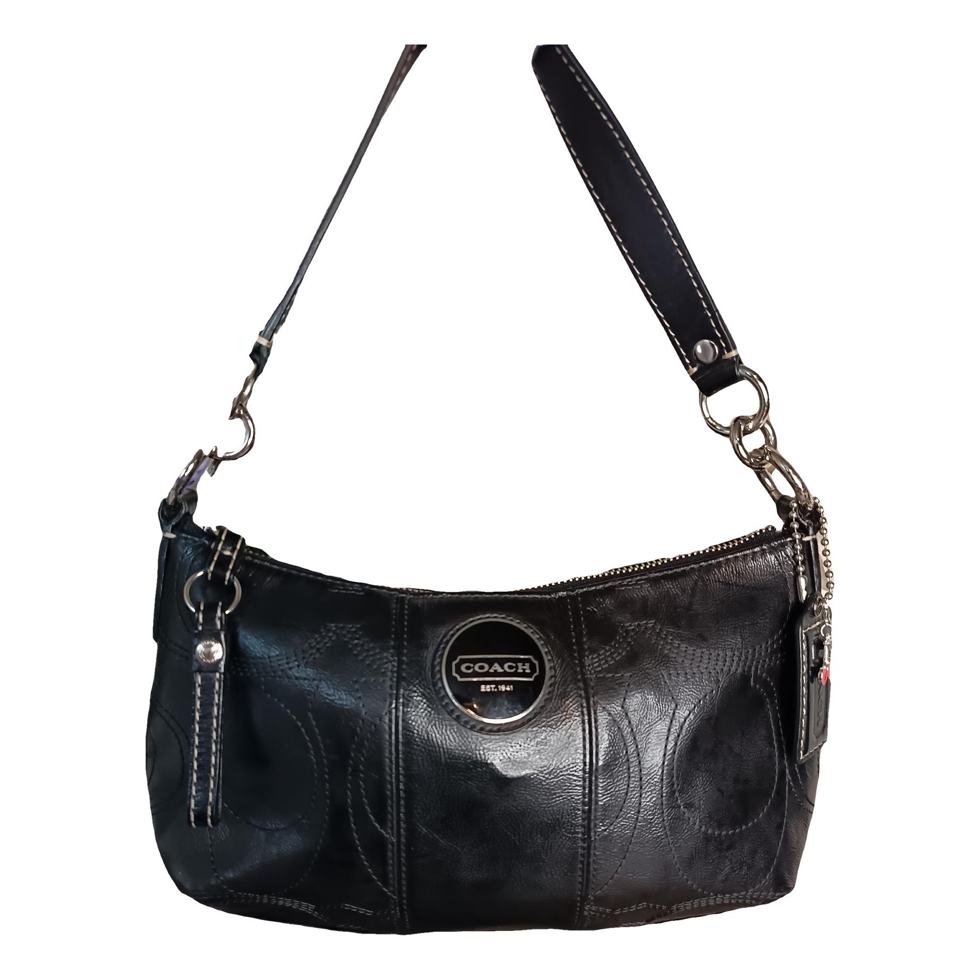 Patent leather handbag