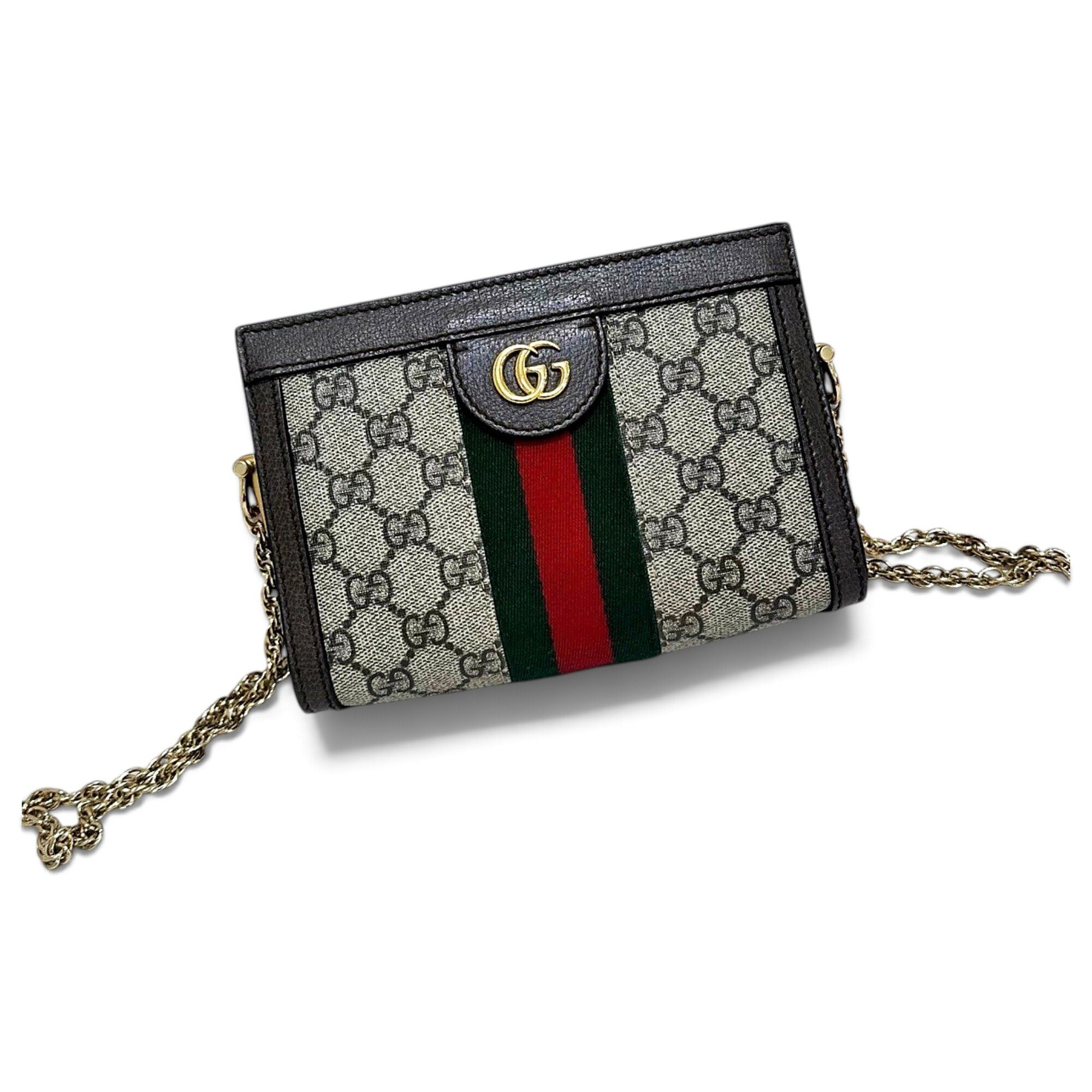 Ophidia Chain leather handbag
