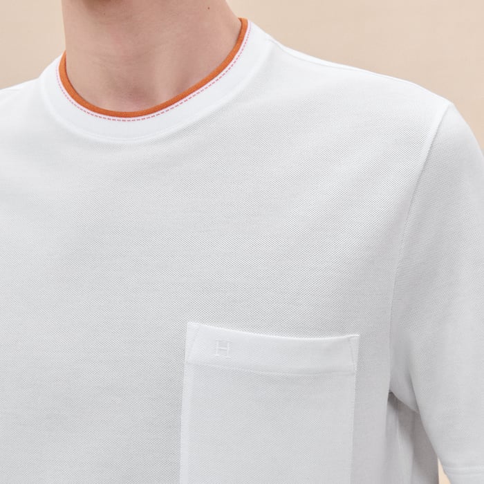Blanc "Piqures Sellier" T-shirt