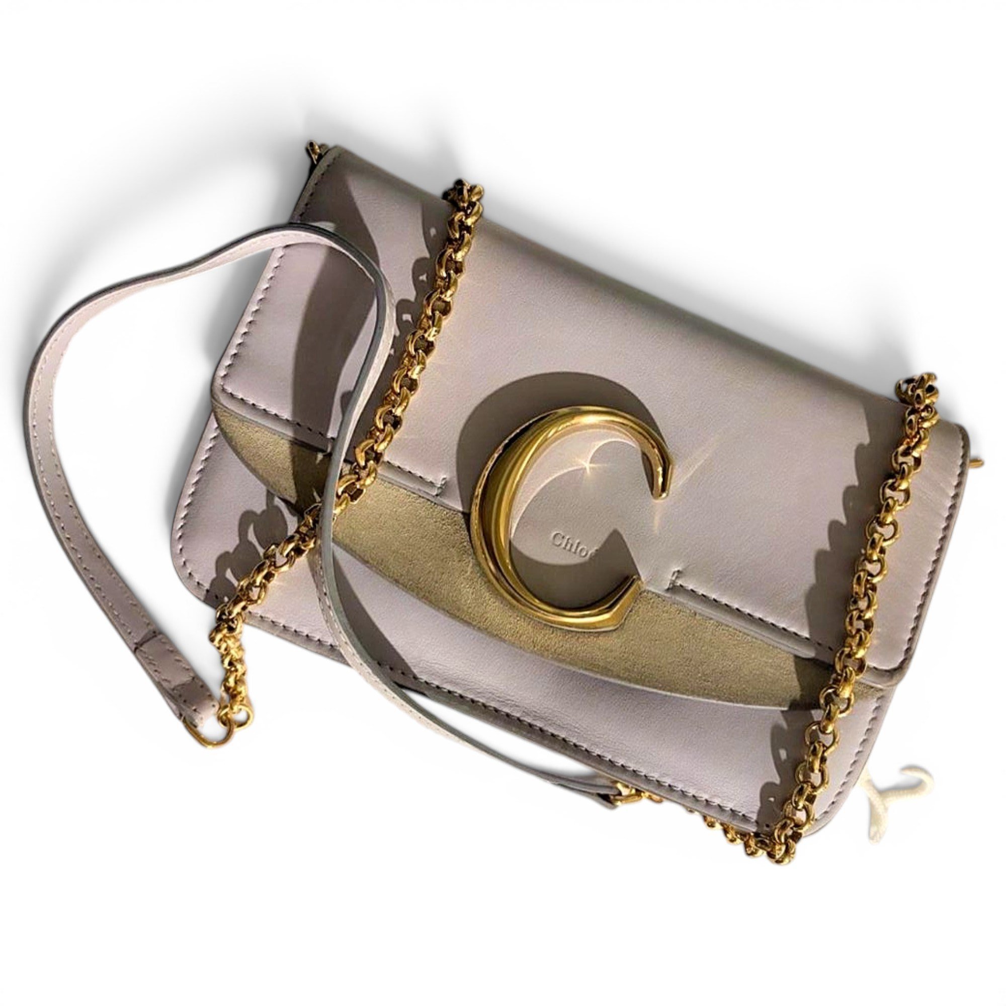 C leather handbag