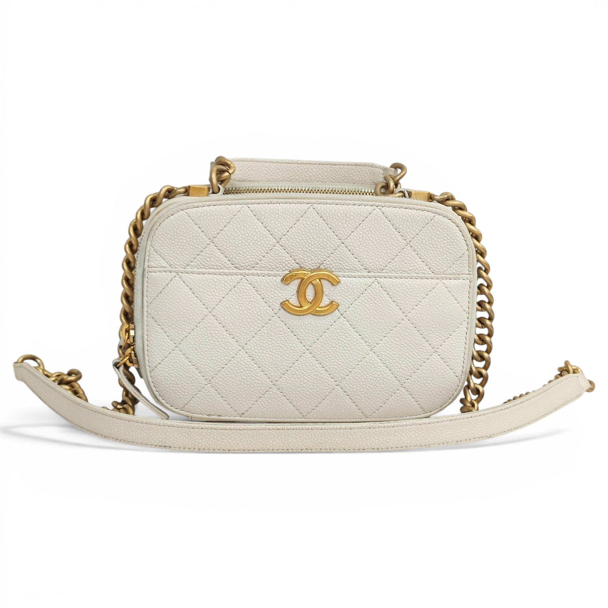 Trendy CC Vanity leather handbag