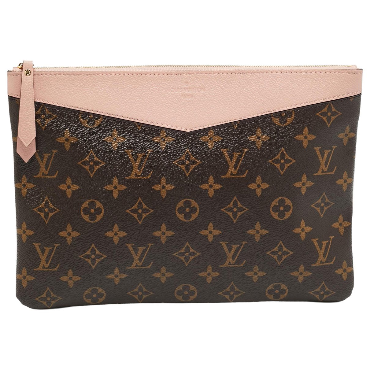 Leather clutch bag