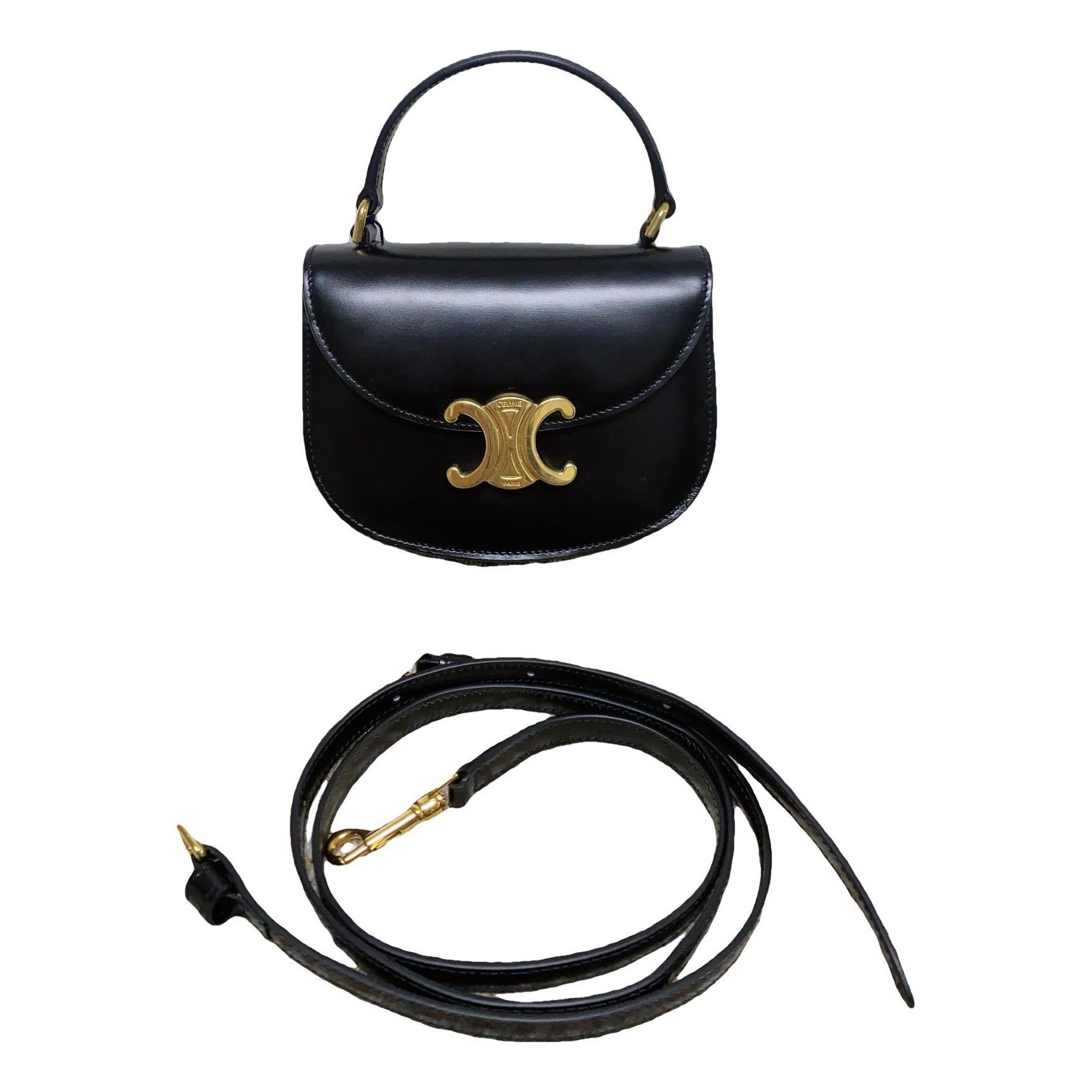 Triomphe leather handbag
