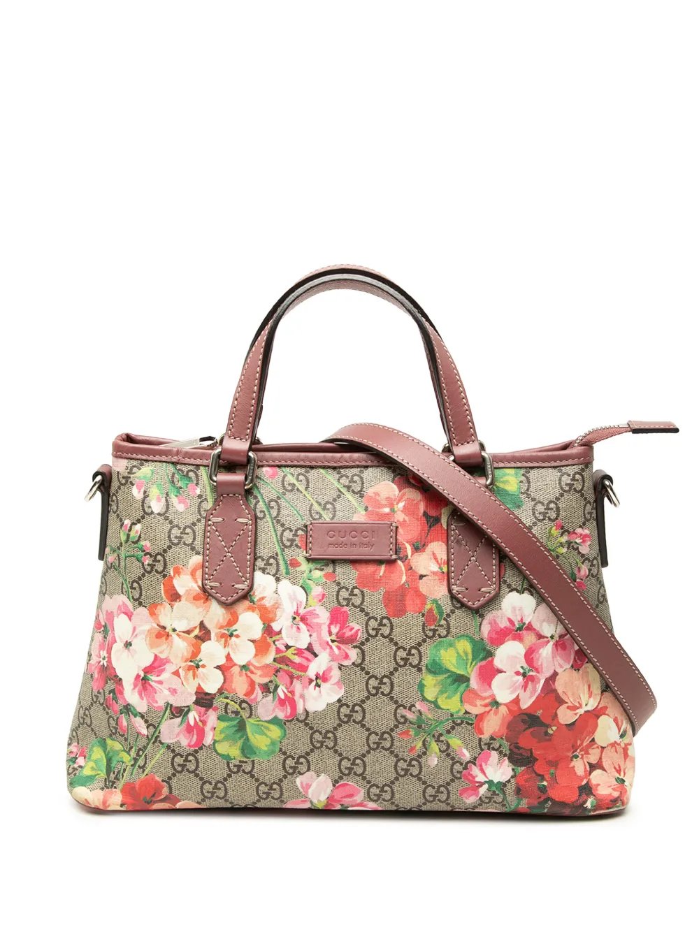 2000-2015 GG Supreme Blooms Zippered Tote satchel