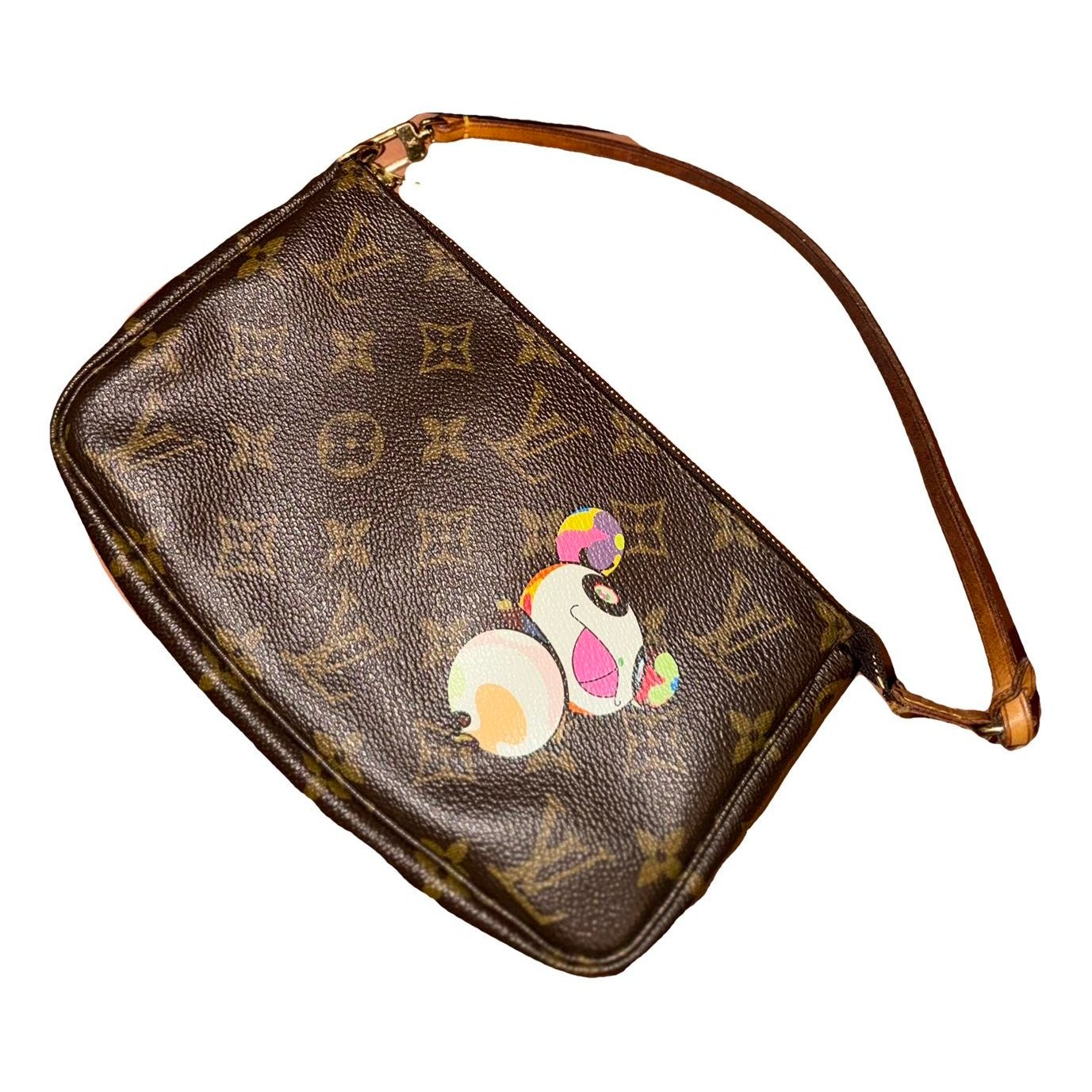 Leather clutch bag