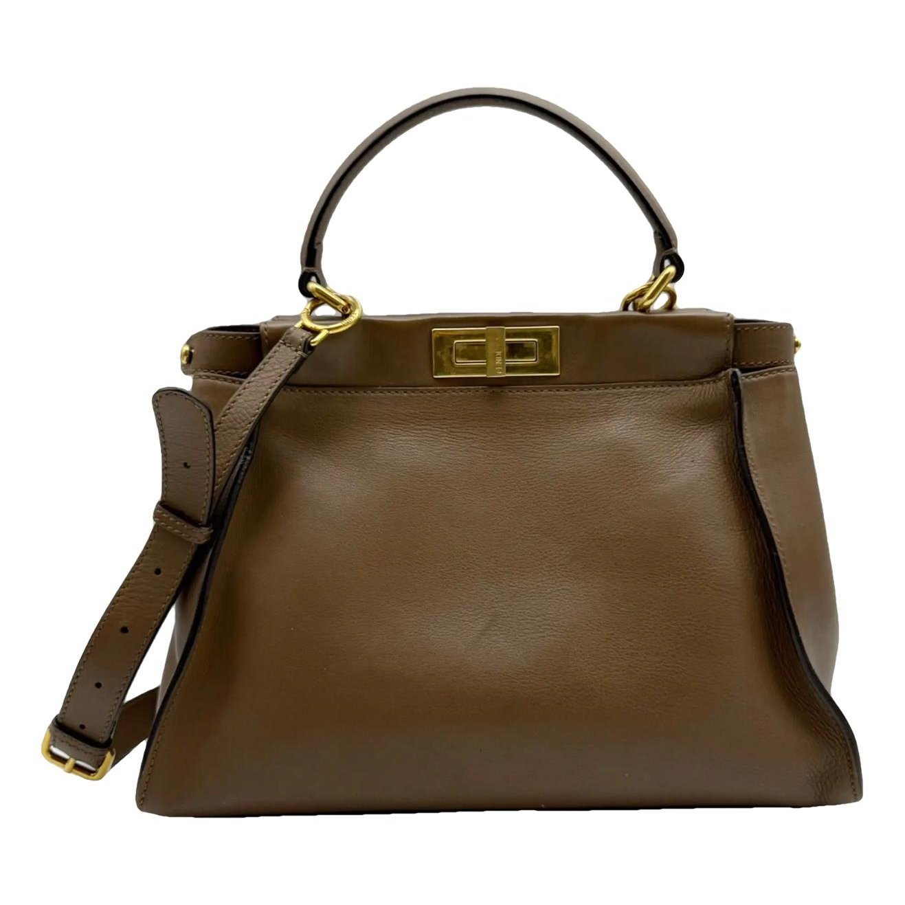 Peekaboo leather handbag