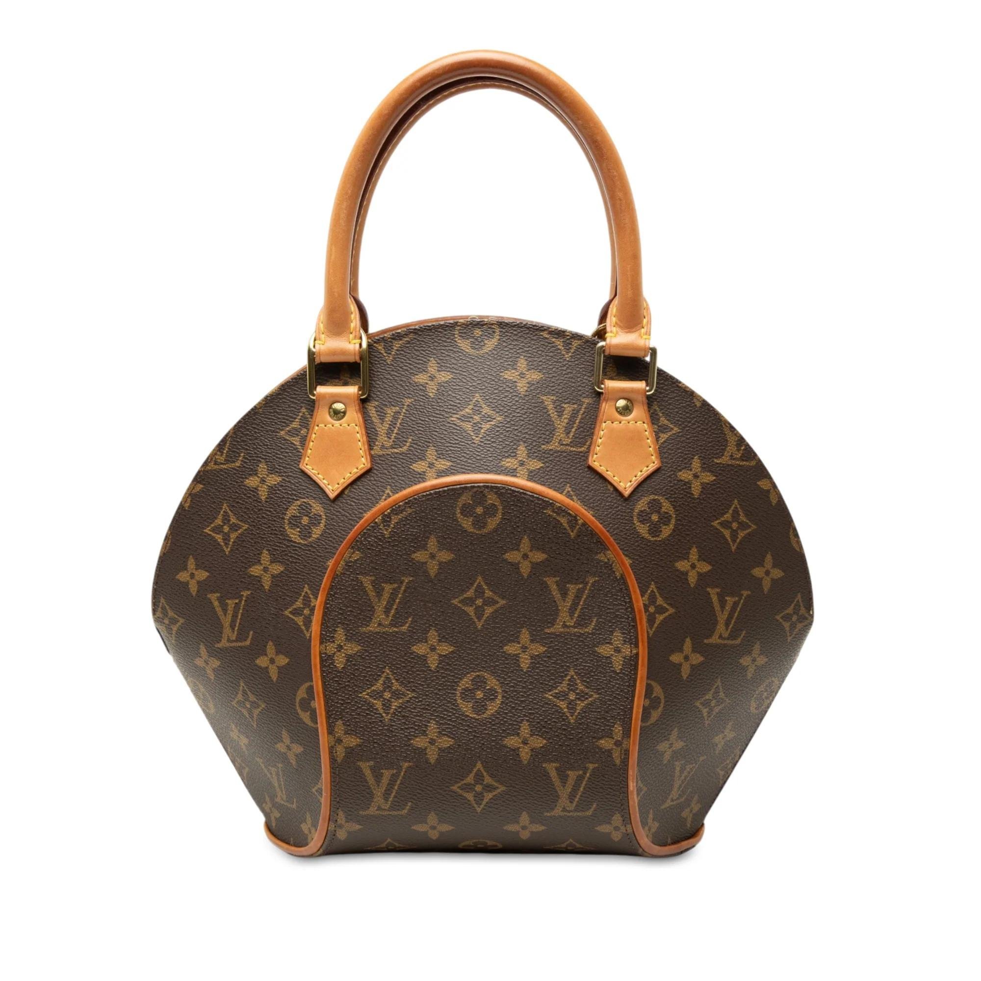 Ellipse leather handbag