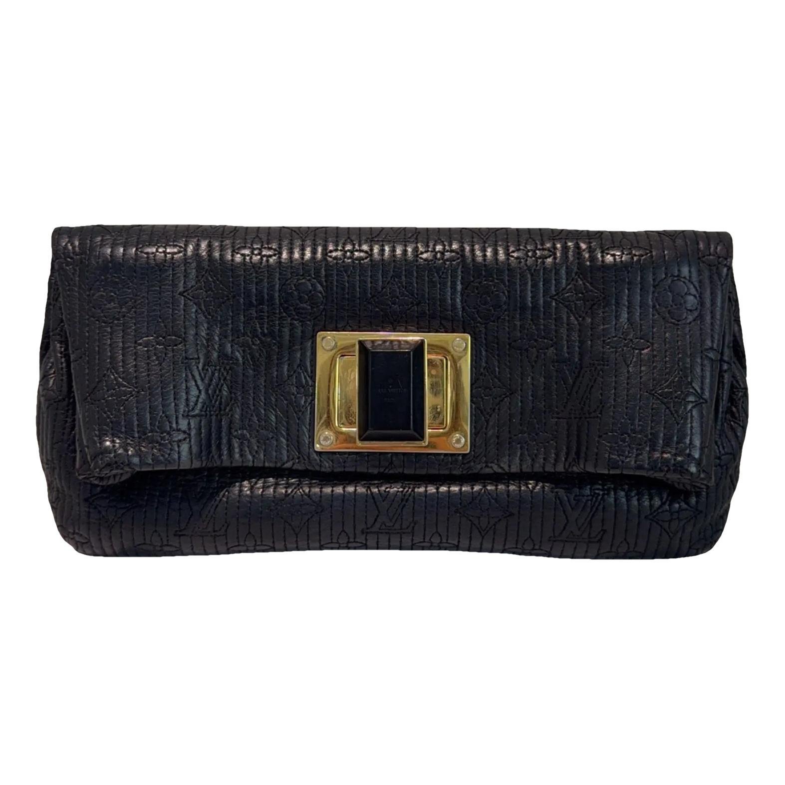 Altair leather clutch bag