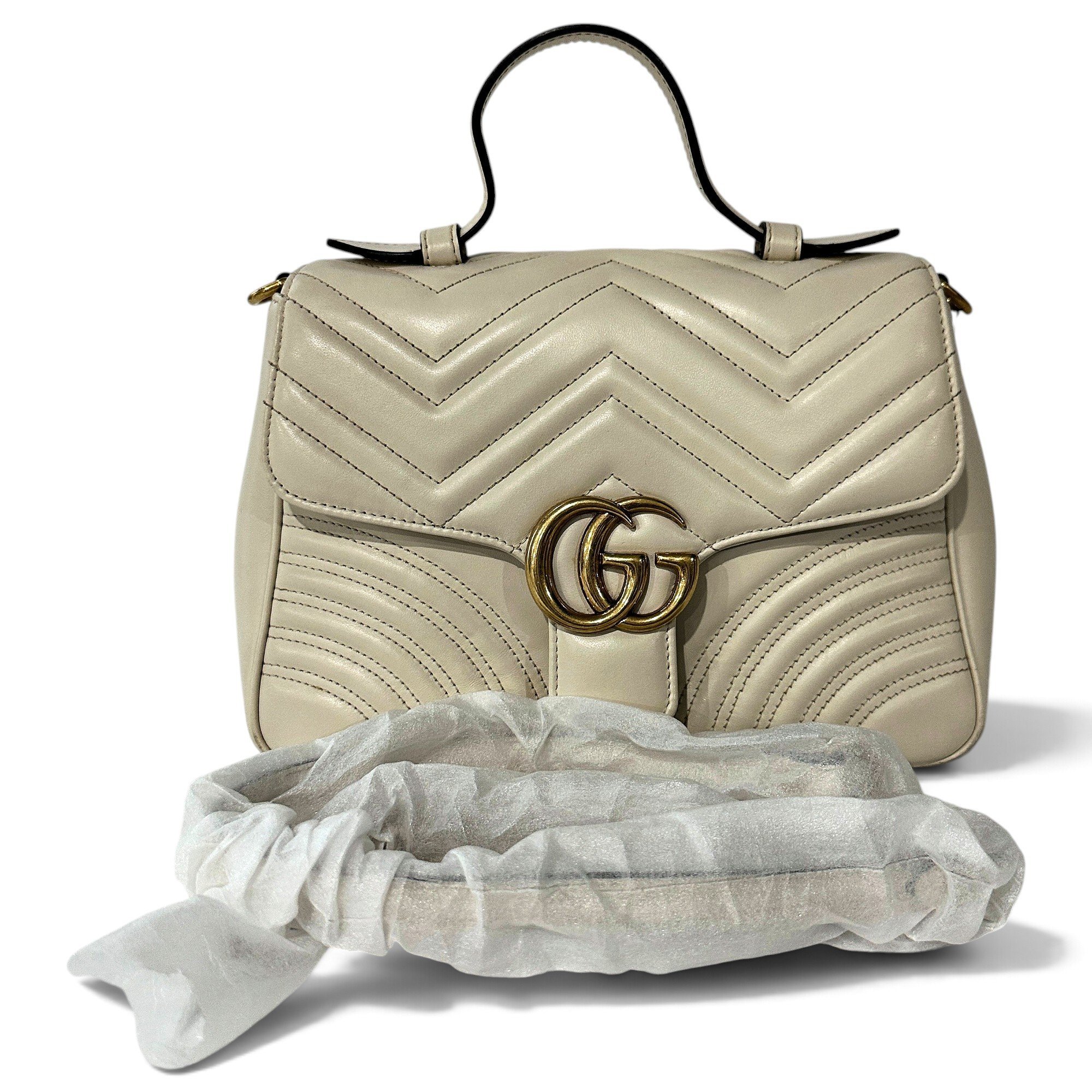 GG Marmont Flap leather handbag