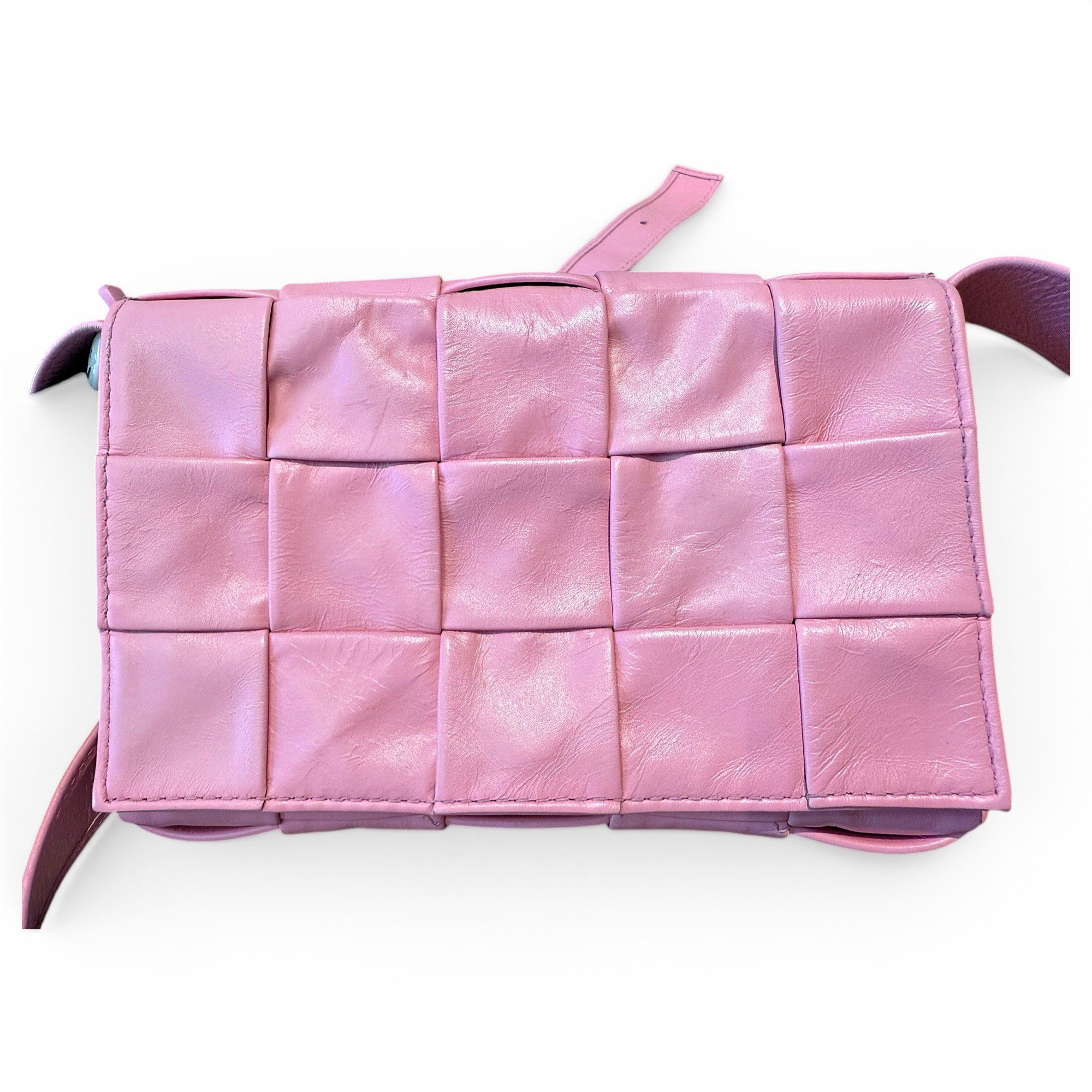 Cassette leather handbag