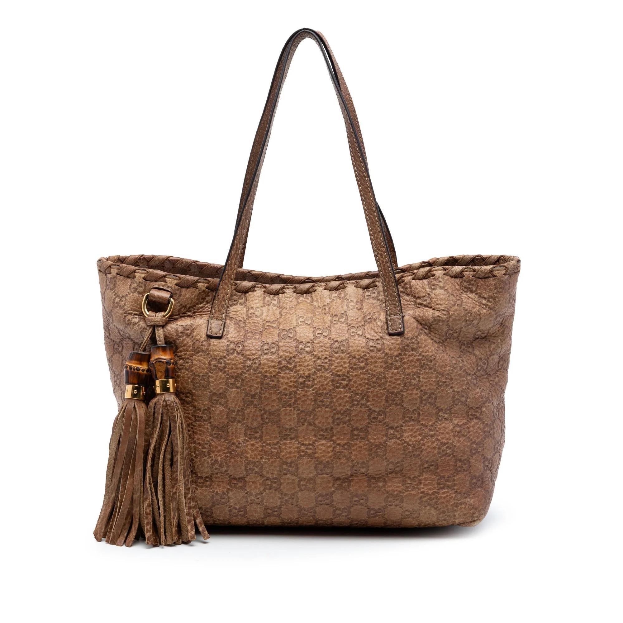 Bamboo leather tote