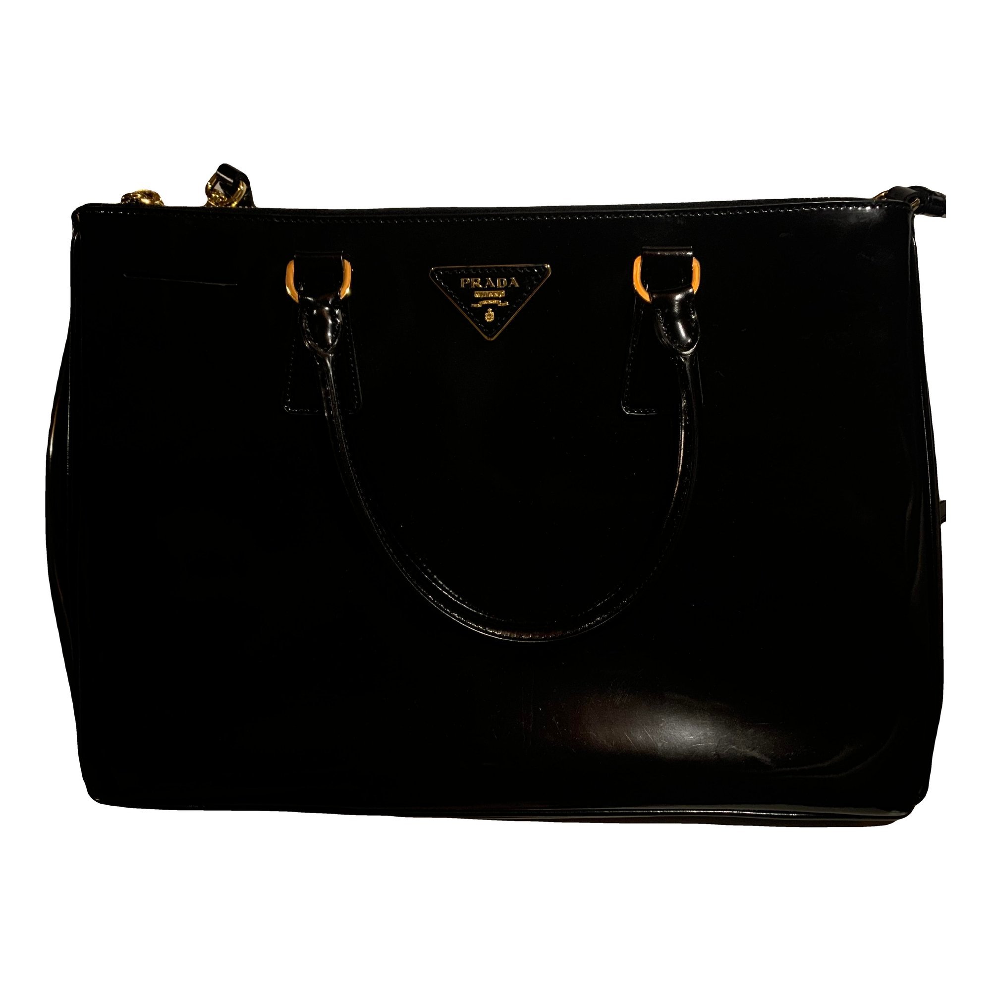 Prada Galleria patent leather satchel