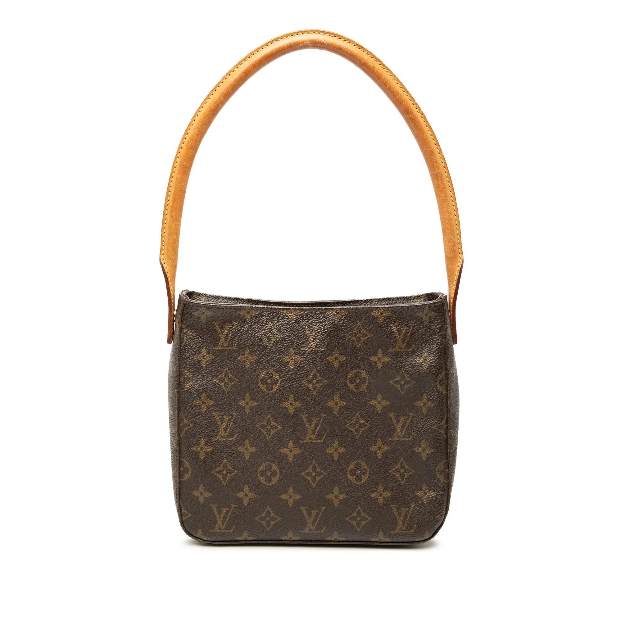 Looping leather handbag
