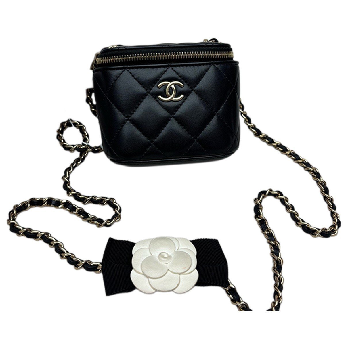 Trendy CC Vanity leather handbag