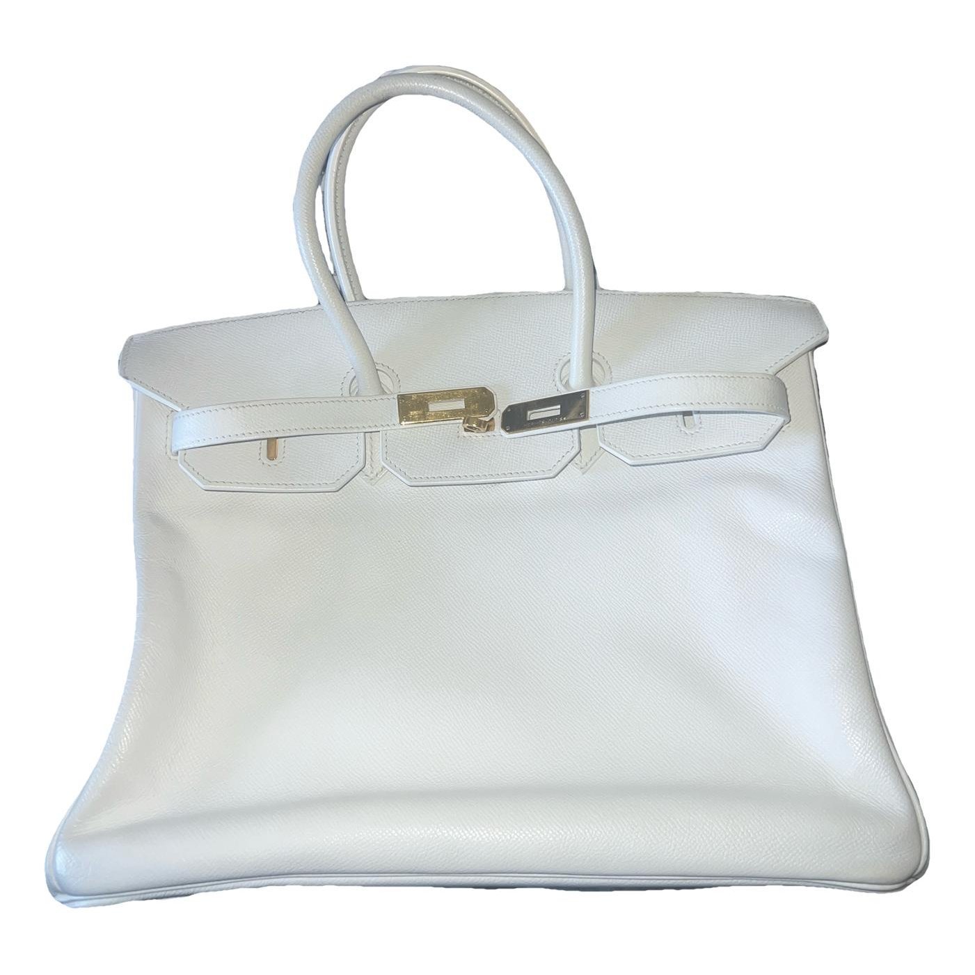 Birkin 35 leather handbag