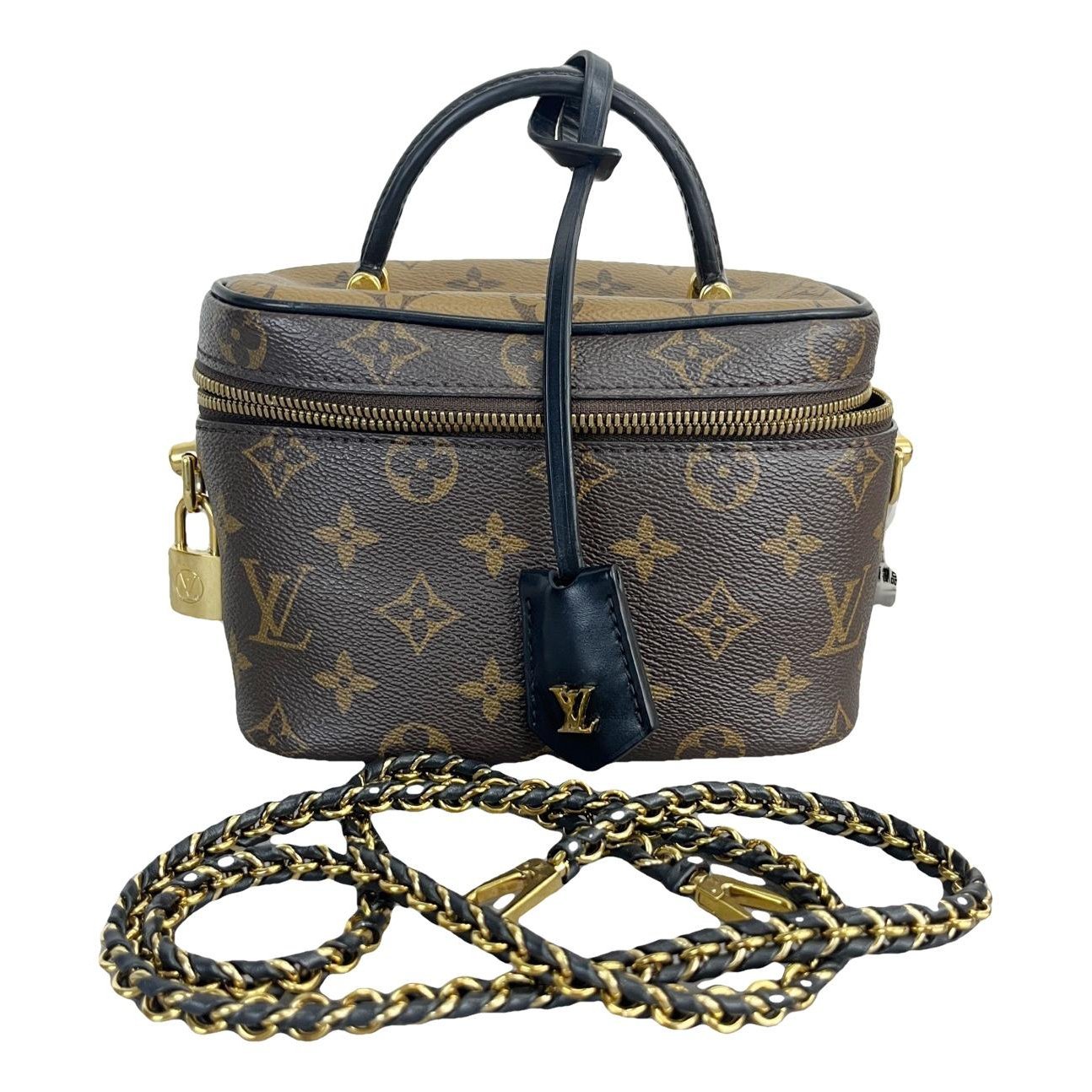 Vanity leather handbag