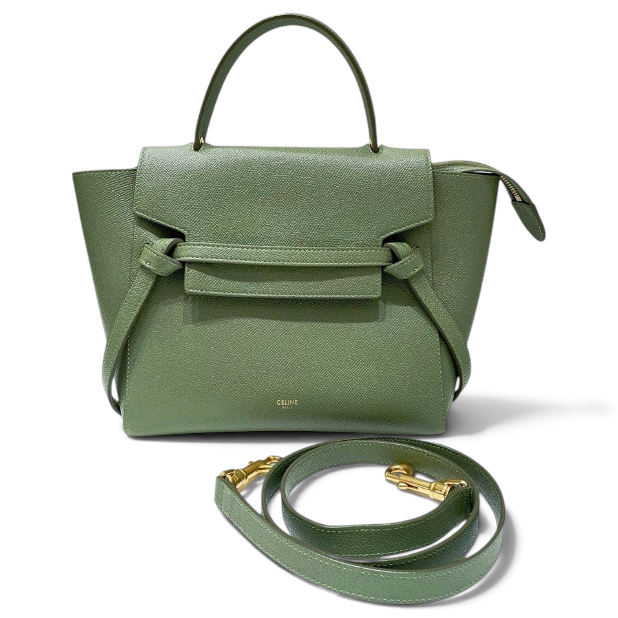 Belt leather handbag