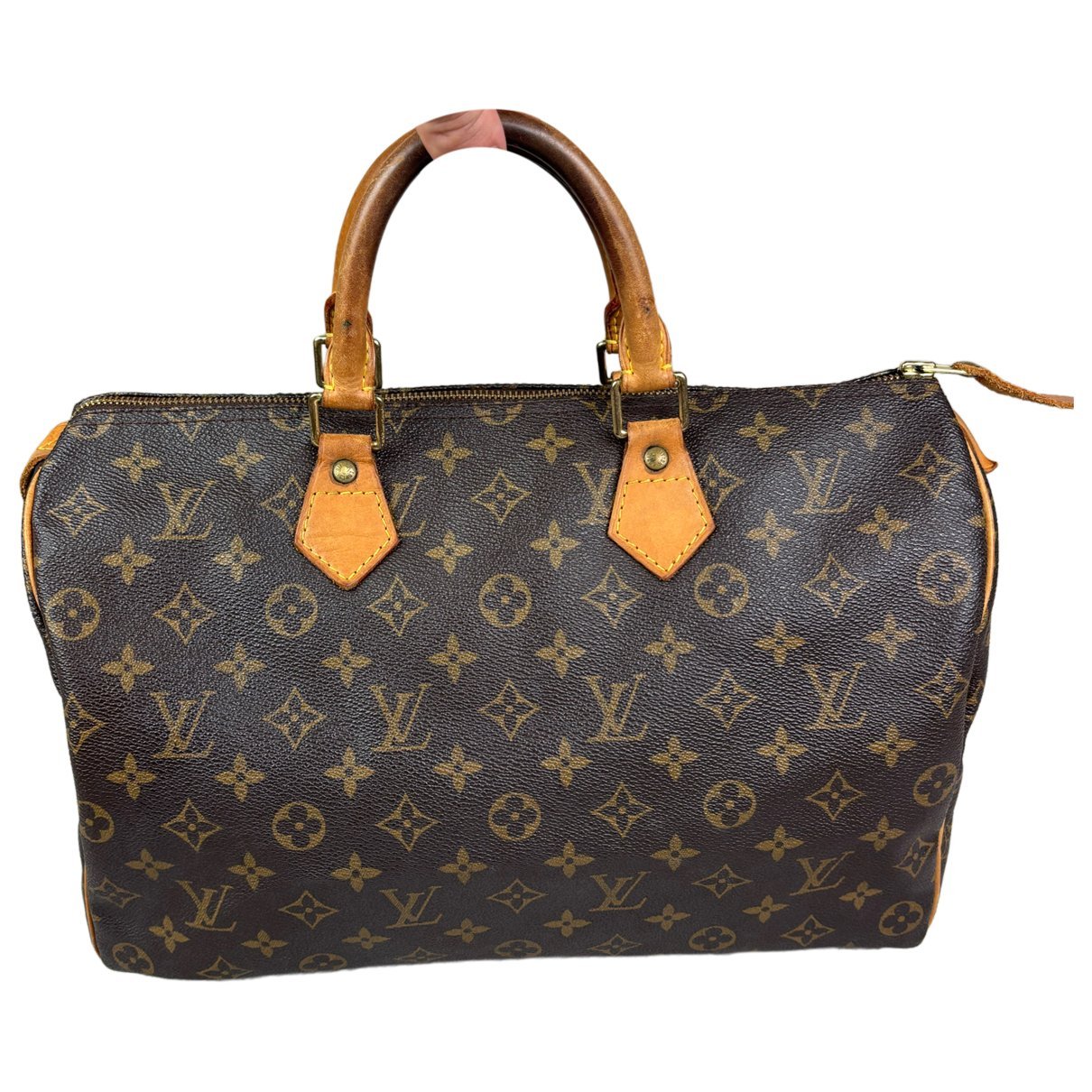 Speedy leather bowling bag