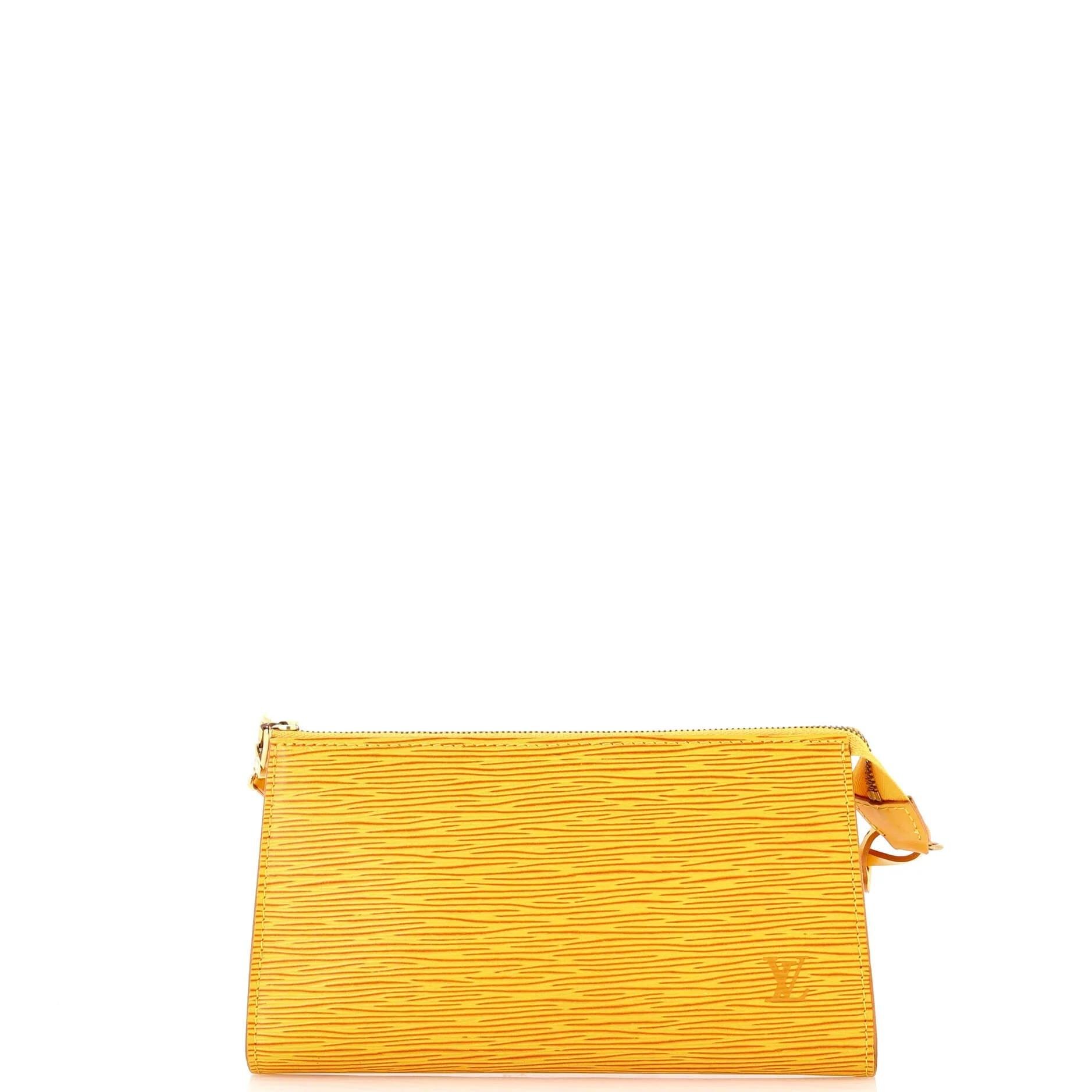 Leather clutch bag