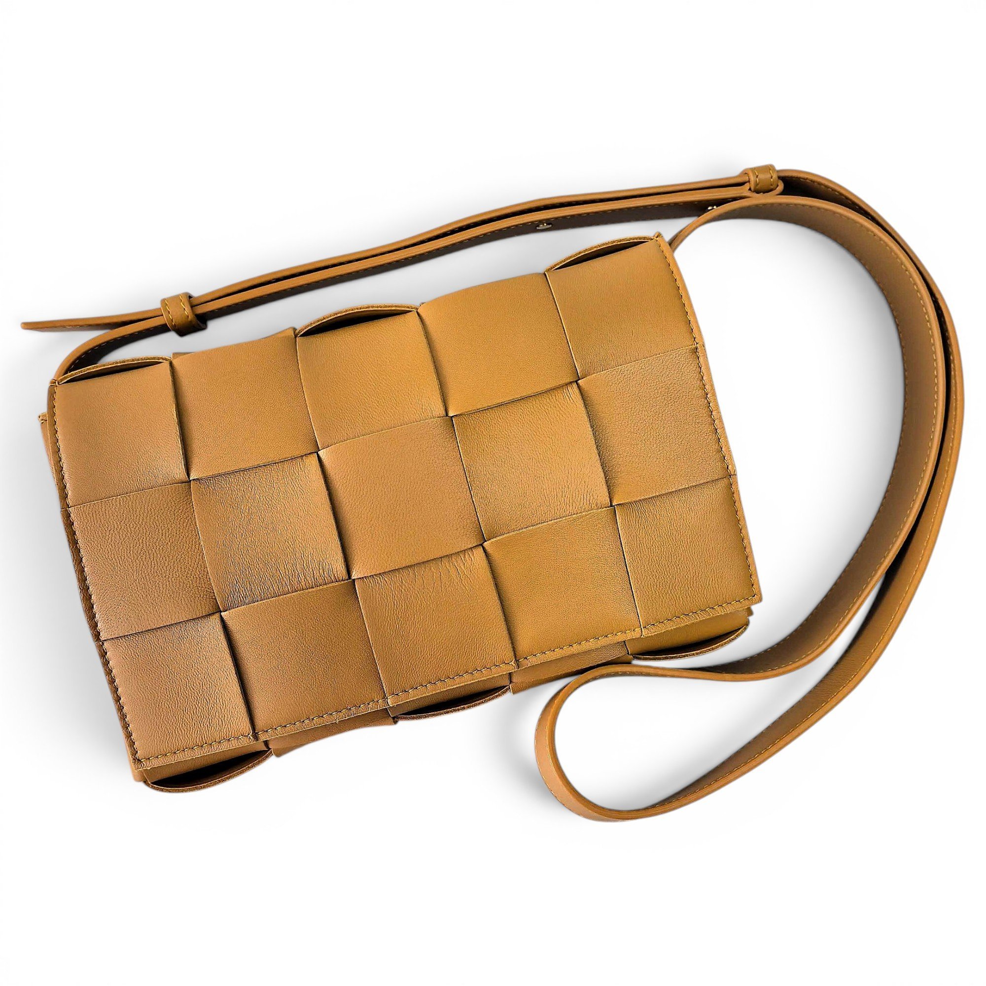 Cassette leather crossbody bag