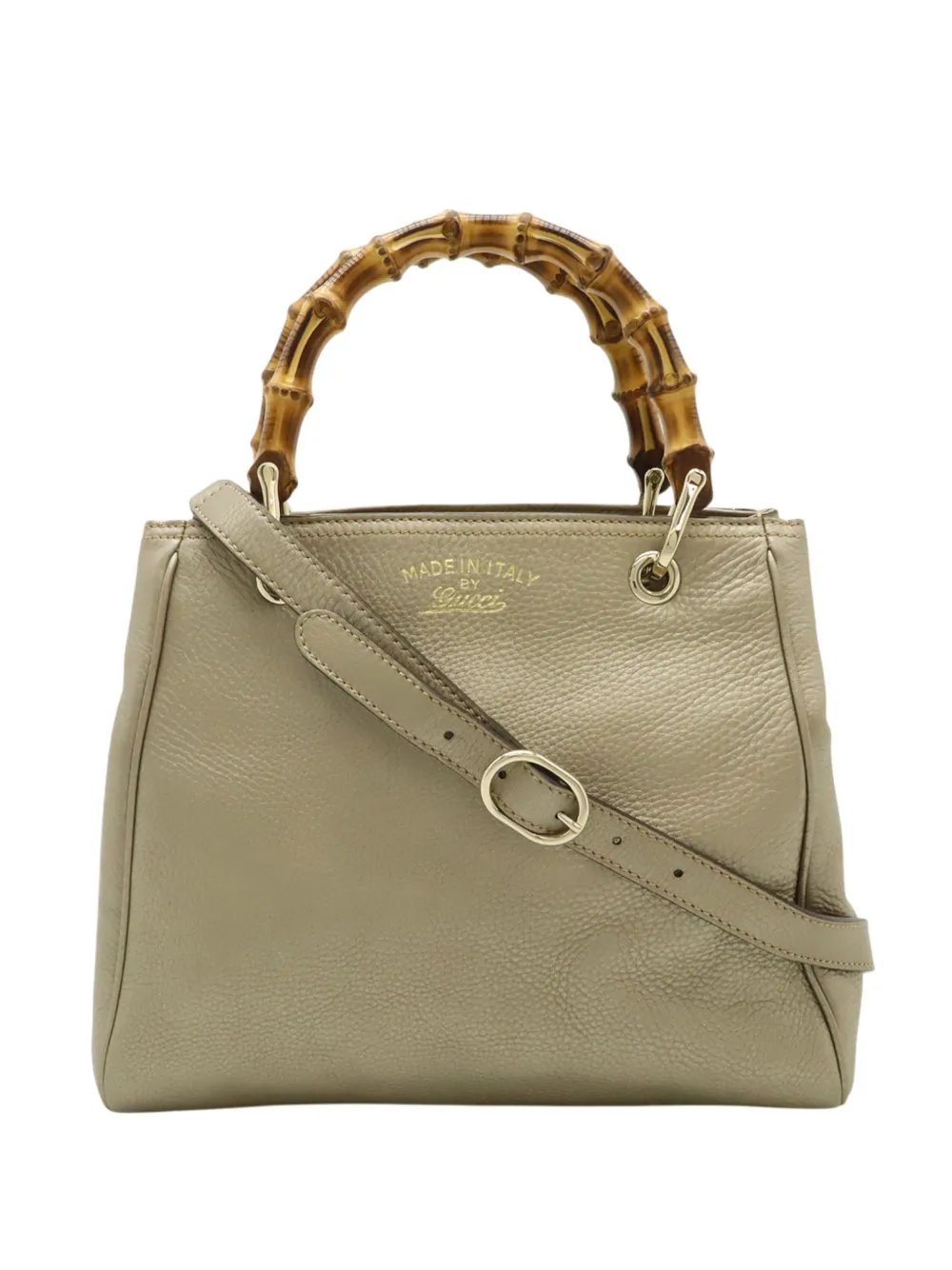 2000-2015 Small Calfskin Bamboo Shopper satchel