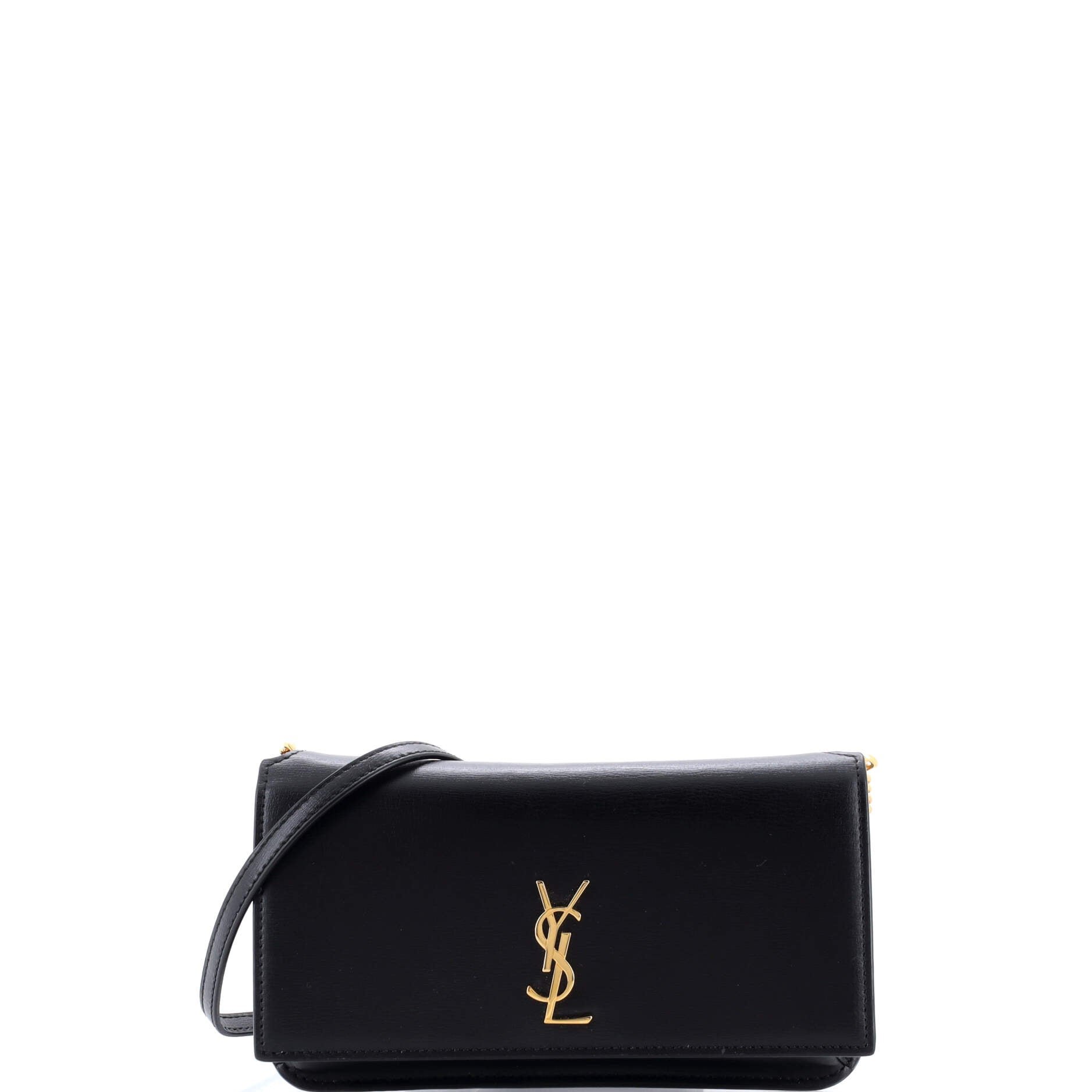Classic Monogram Phone Holder Shoulder Bag Leather