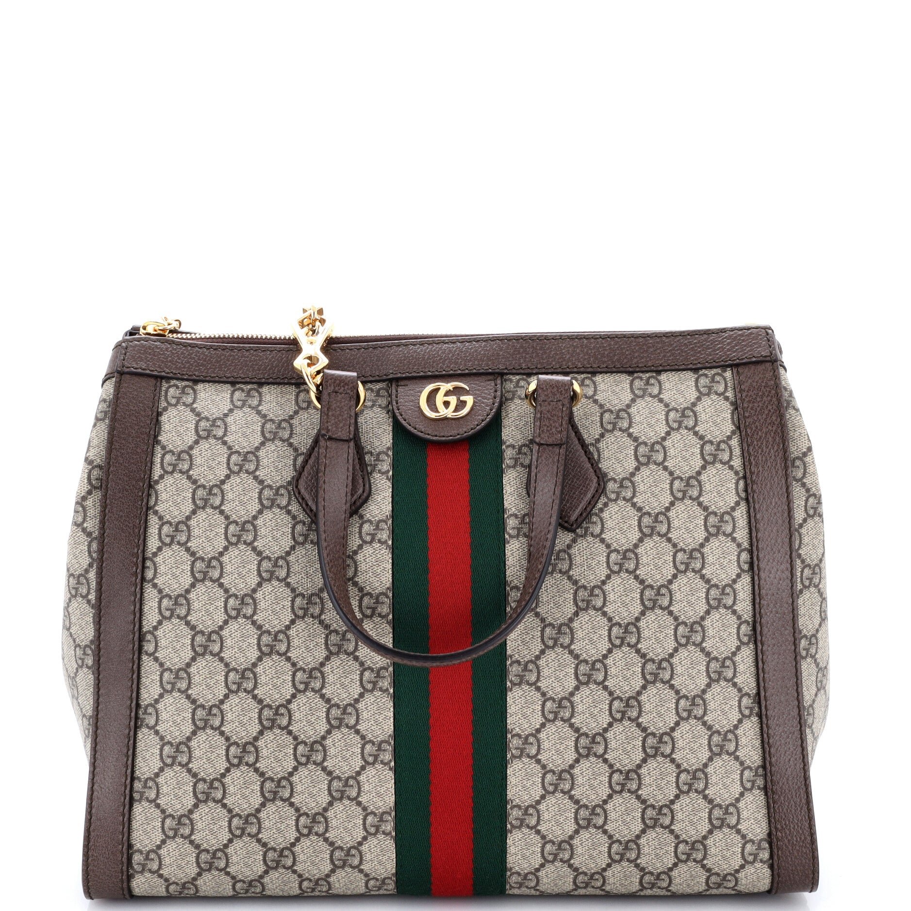 Ophidia Top Handle Tote GG Coated Canvas Medium