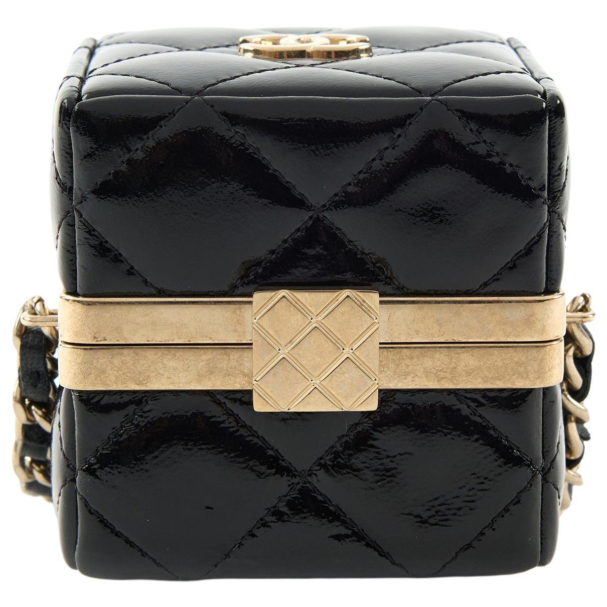 Leather clutch bag