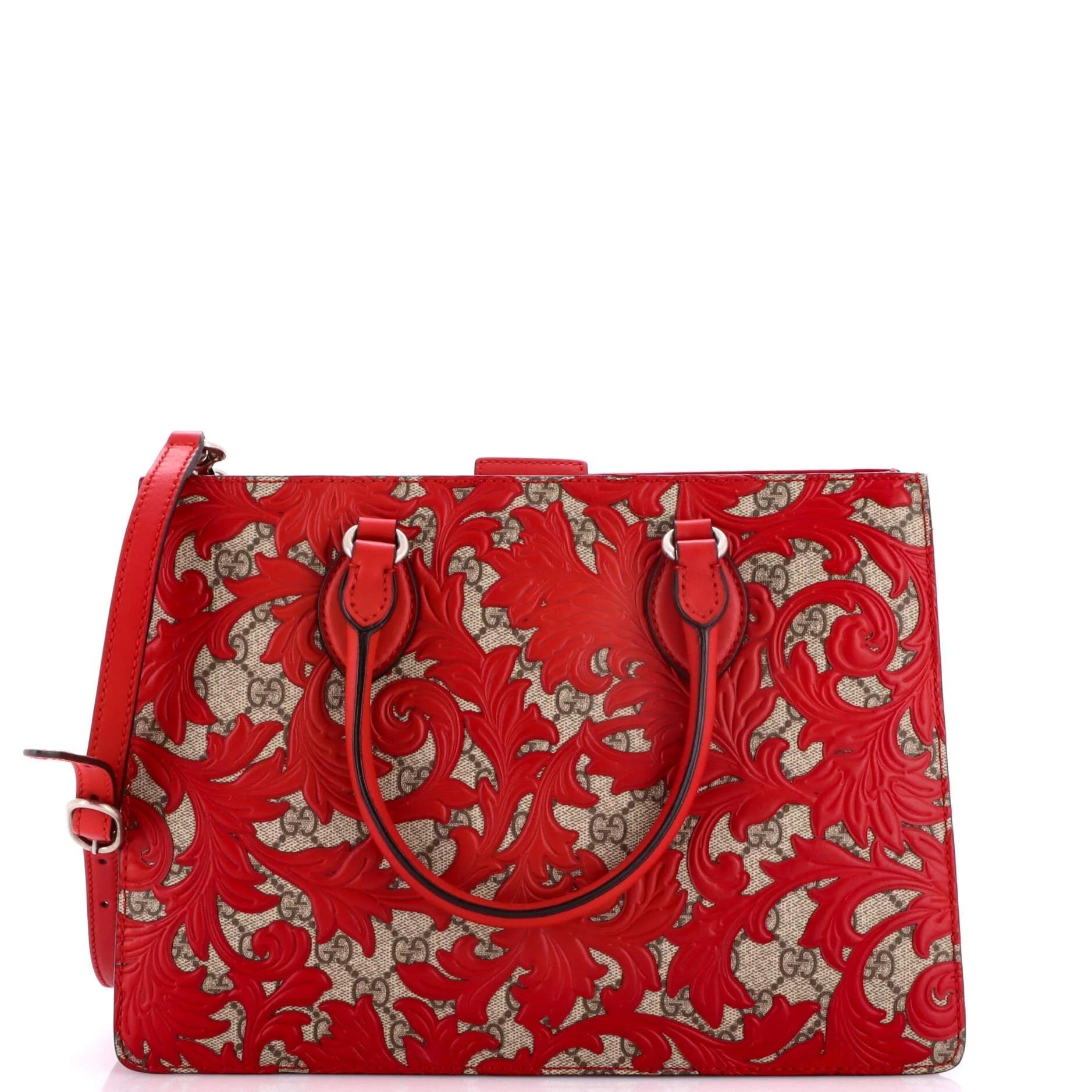 Leather tote