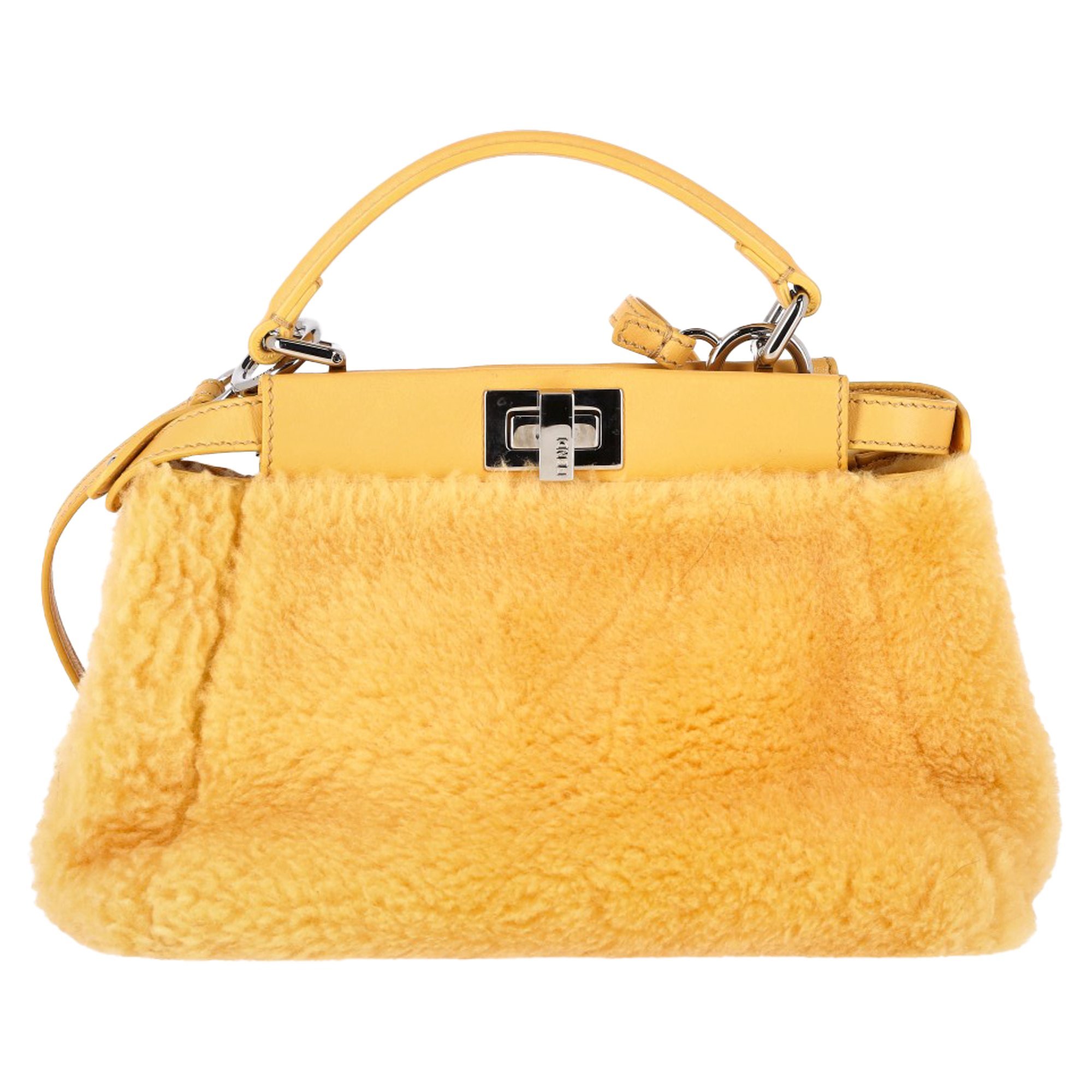 Peekaboo leather handbag
