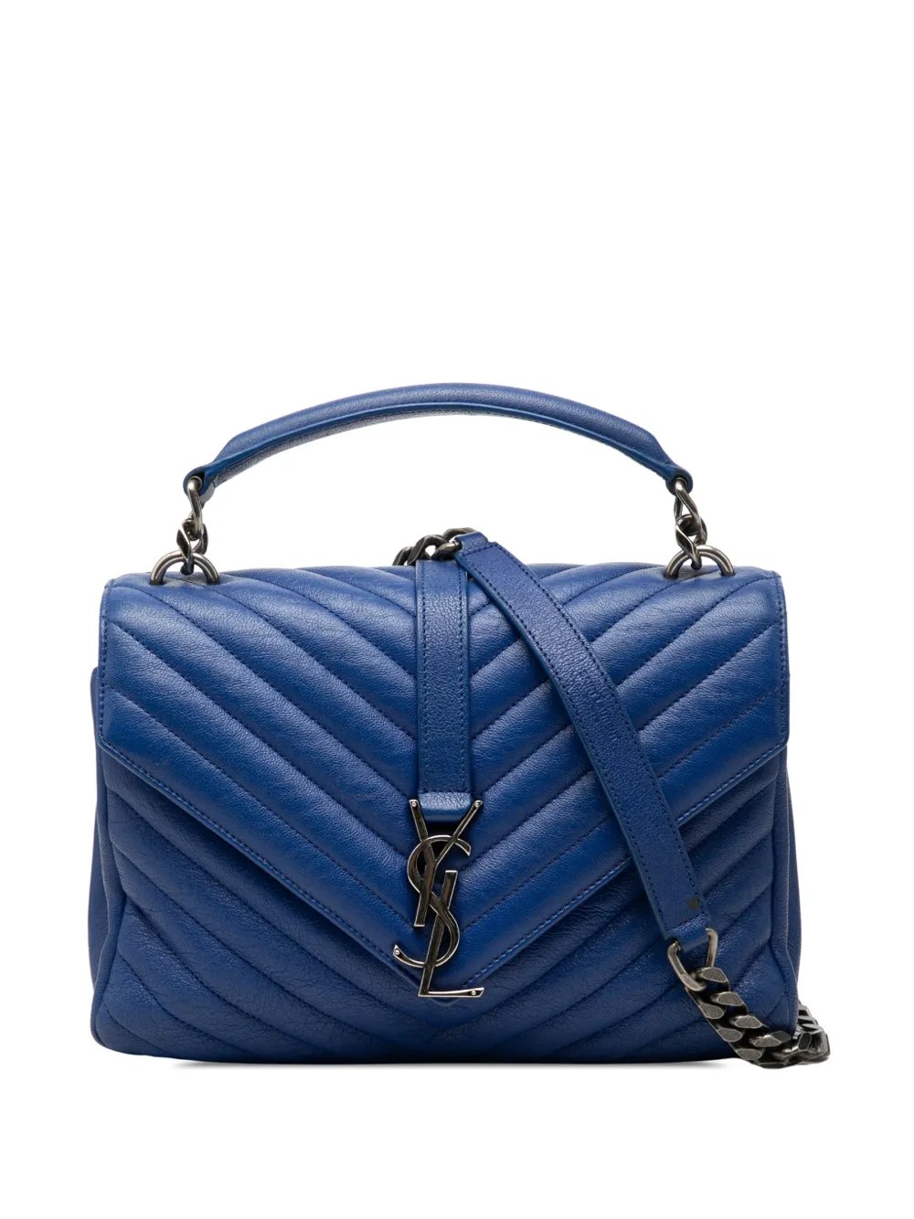 2015 Medium Quilted Chevron Sheepskin College satchel