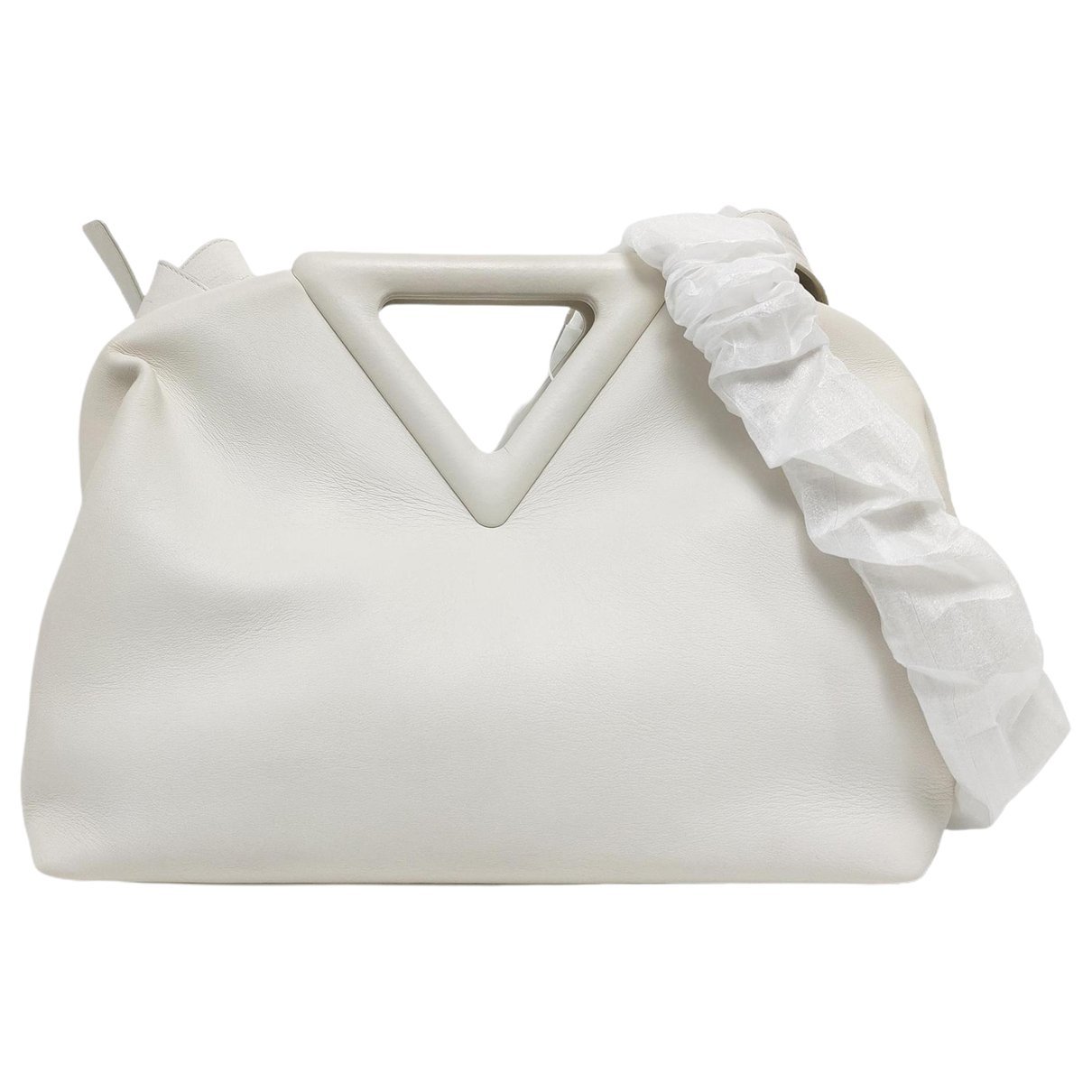 Point leather handbag