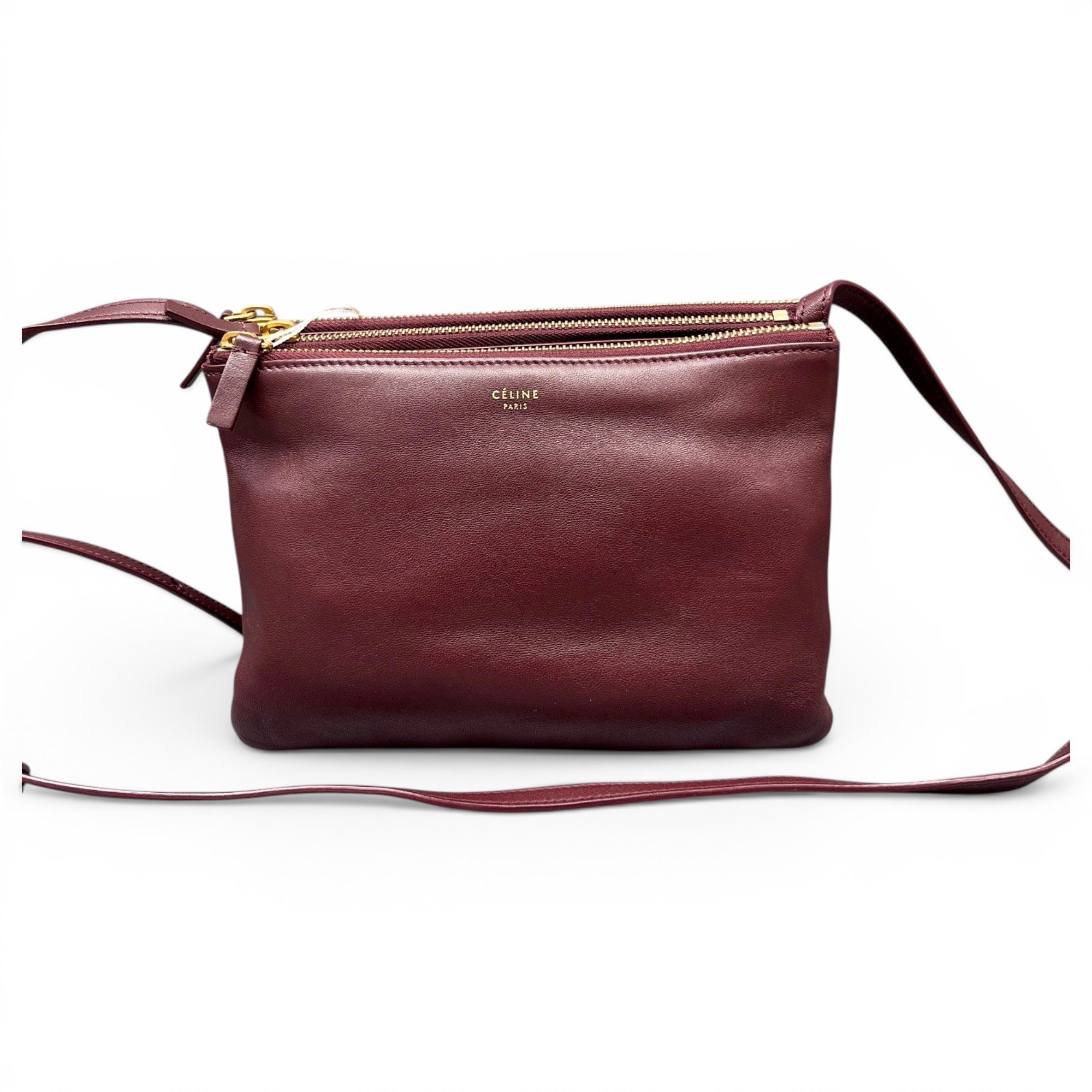 Trio leather crossbody bag