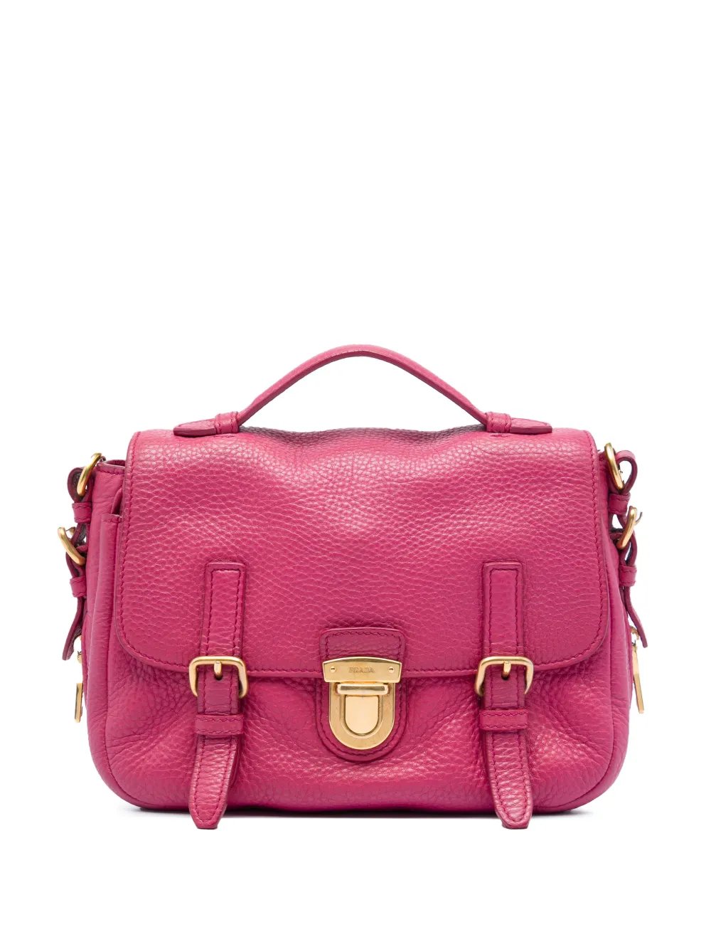 2013-2026 Vitello Daino Push Lock Double Buckle Messenger Bag satchel
