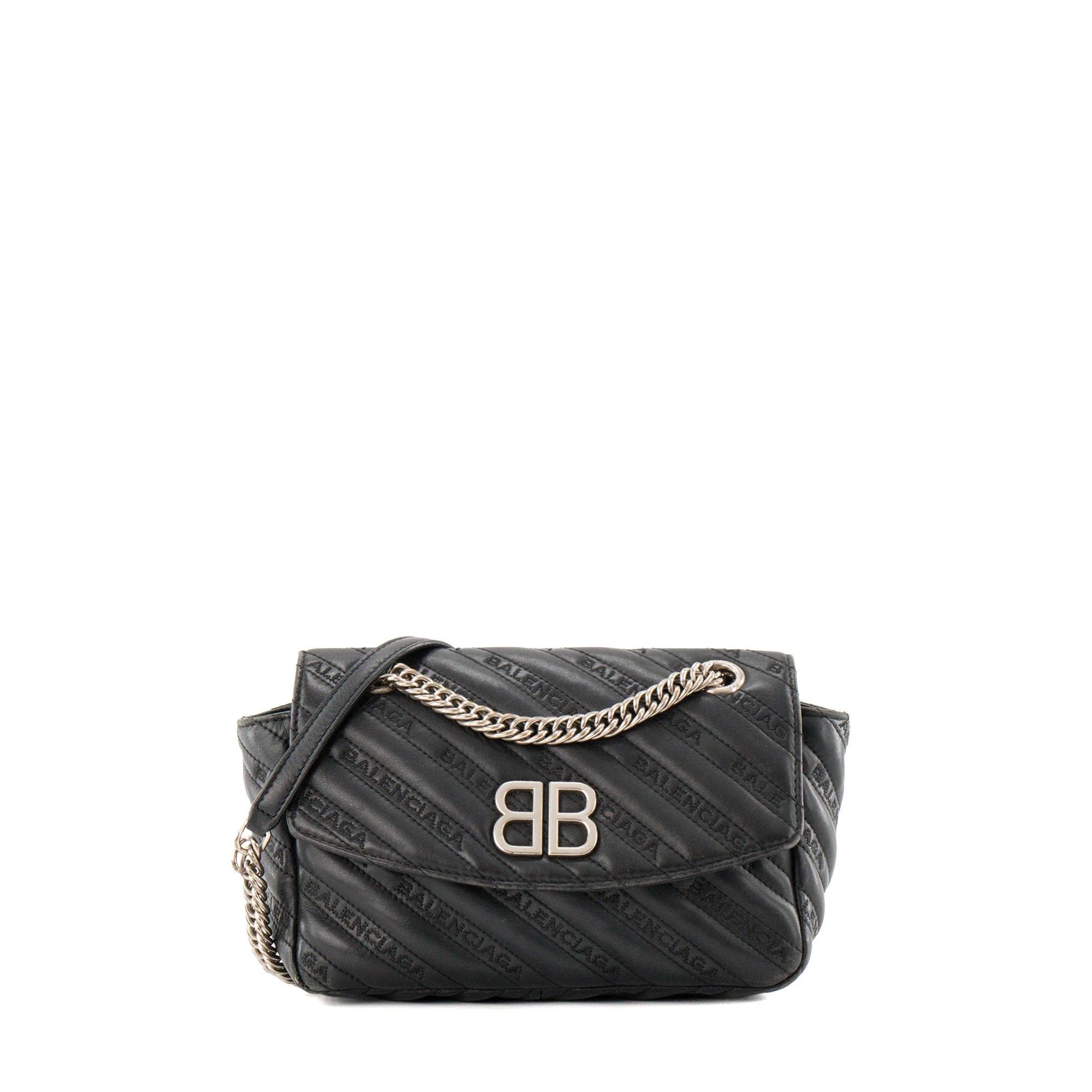 BB chain leather bag