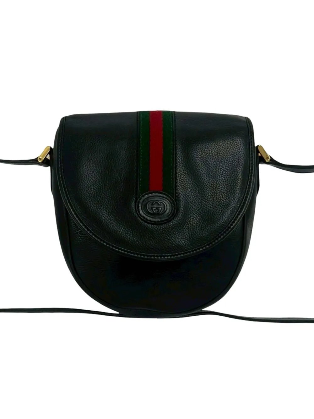 20th Century Leather Web crossbody bag