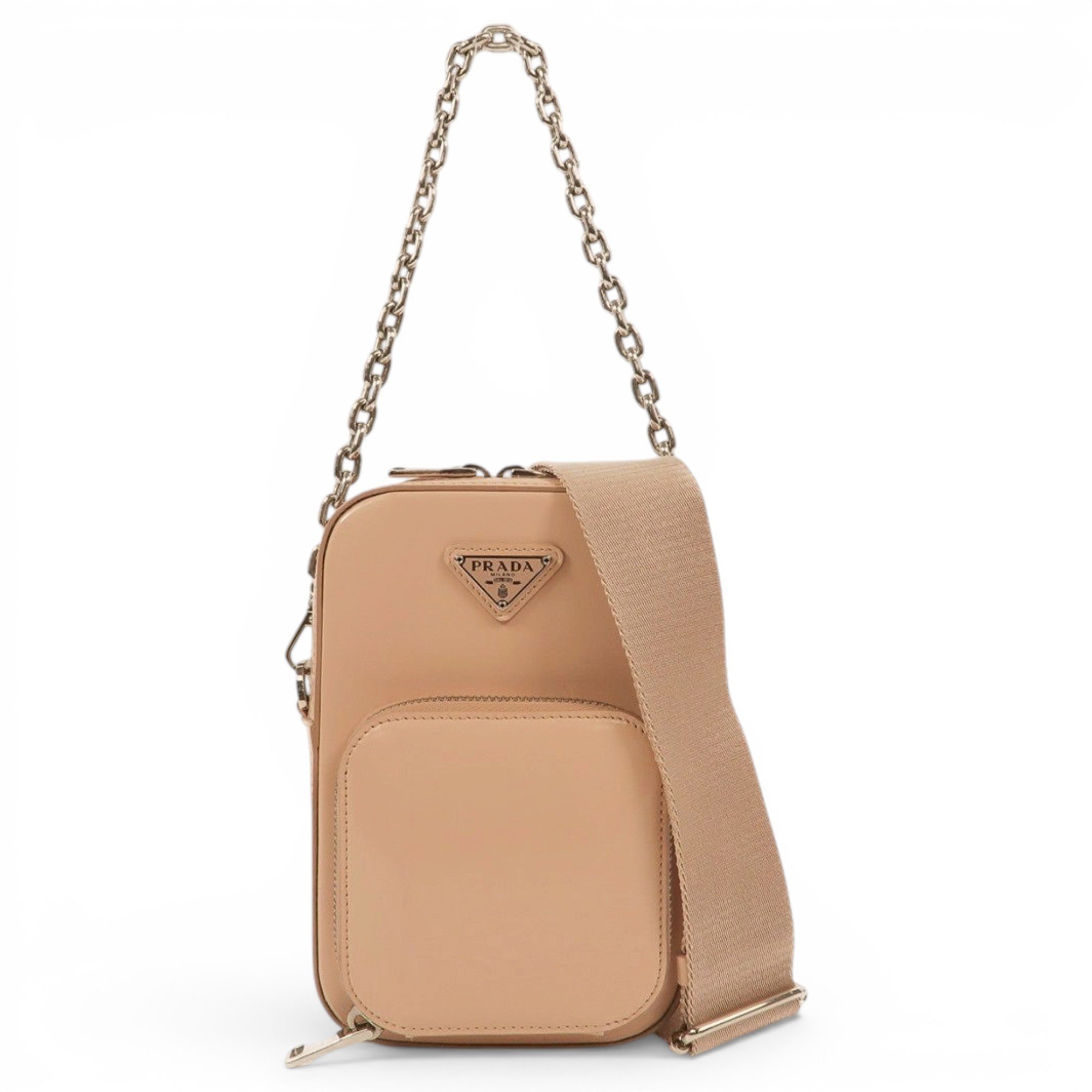 Prada Pocket leather crossbody bag