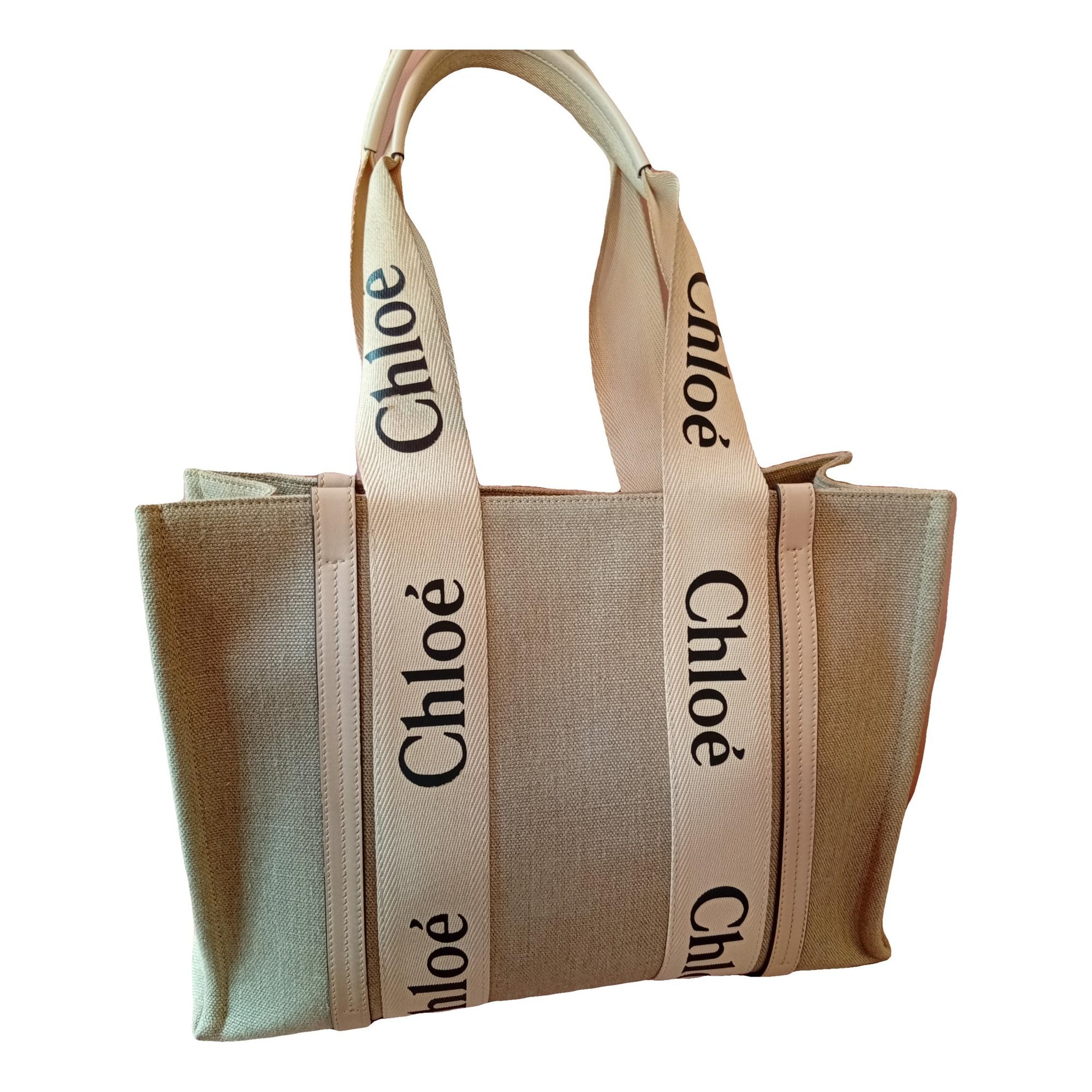 Linen clutch bag