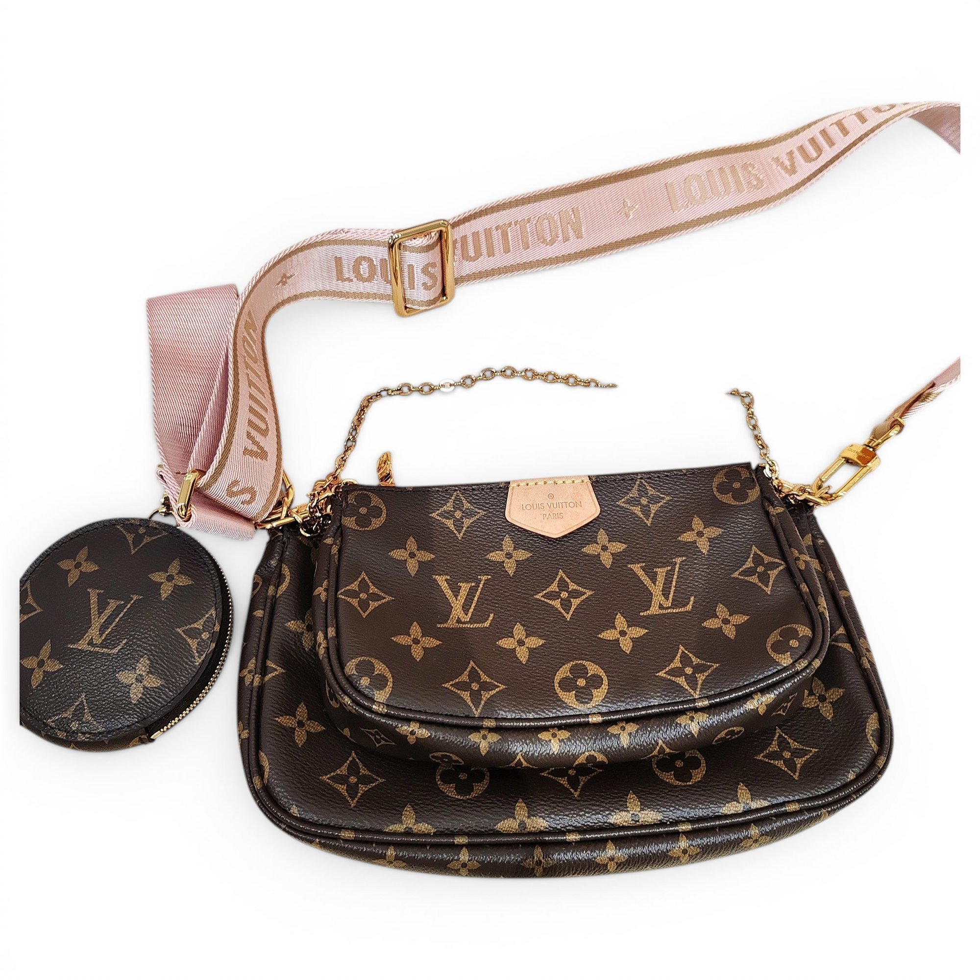 Trio pouch cloth clutch bag
