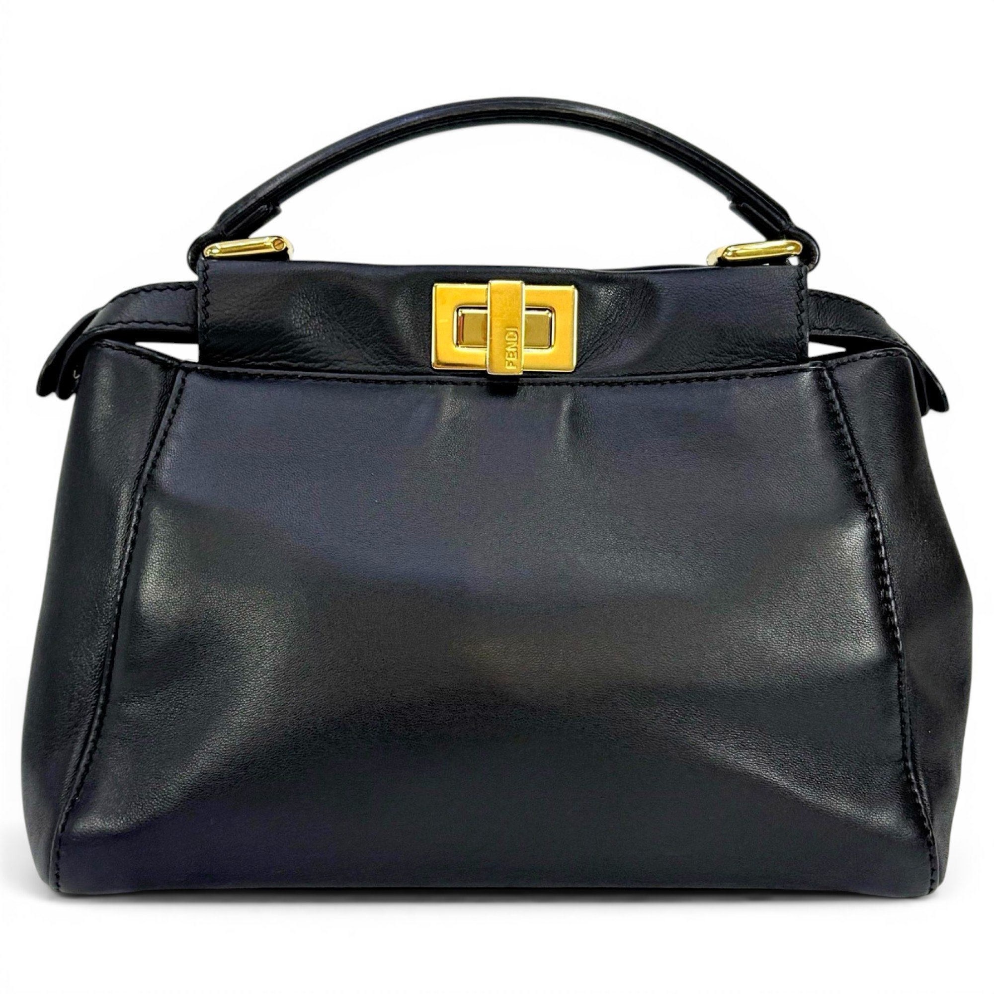 Peekaboo leather handbag