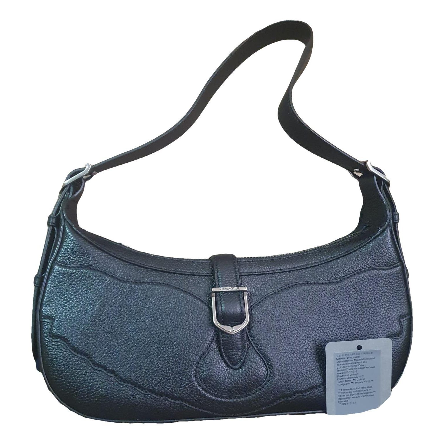 Leather clutch bag